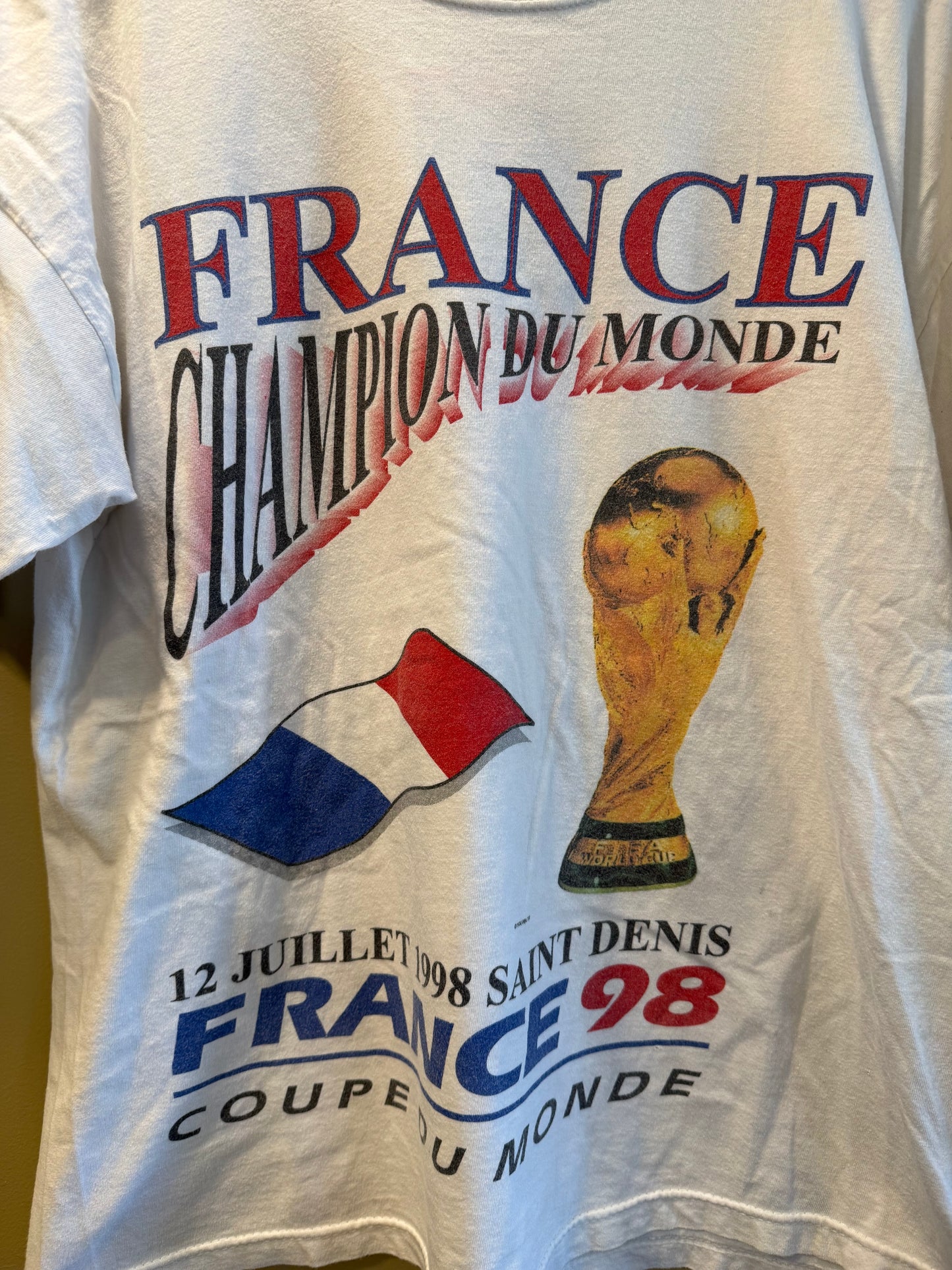 Vintage France World Cup 98 Champions T-Shirt- M/L