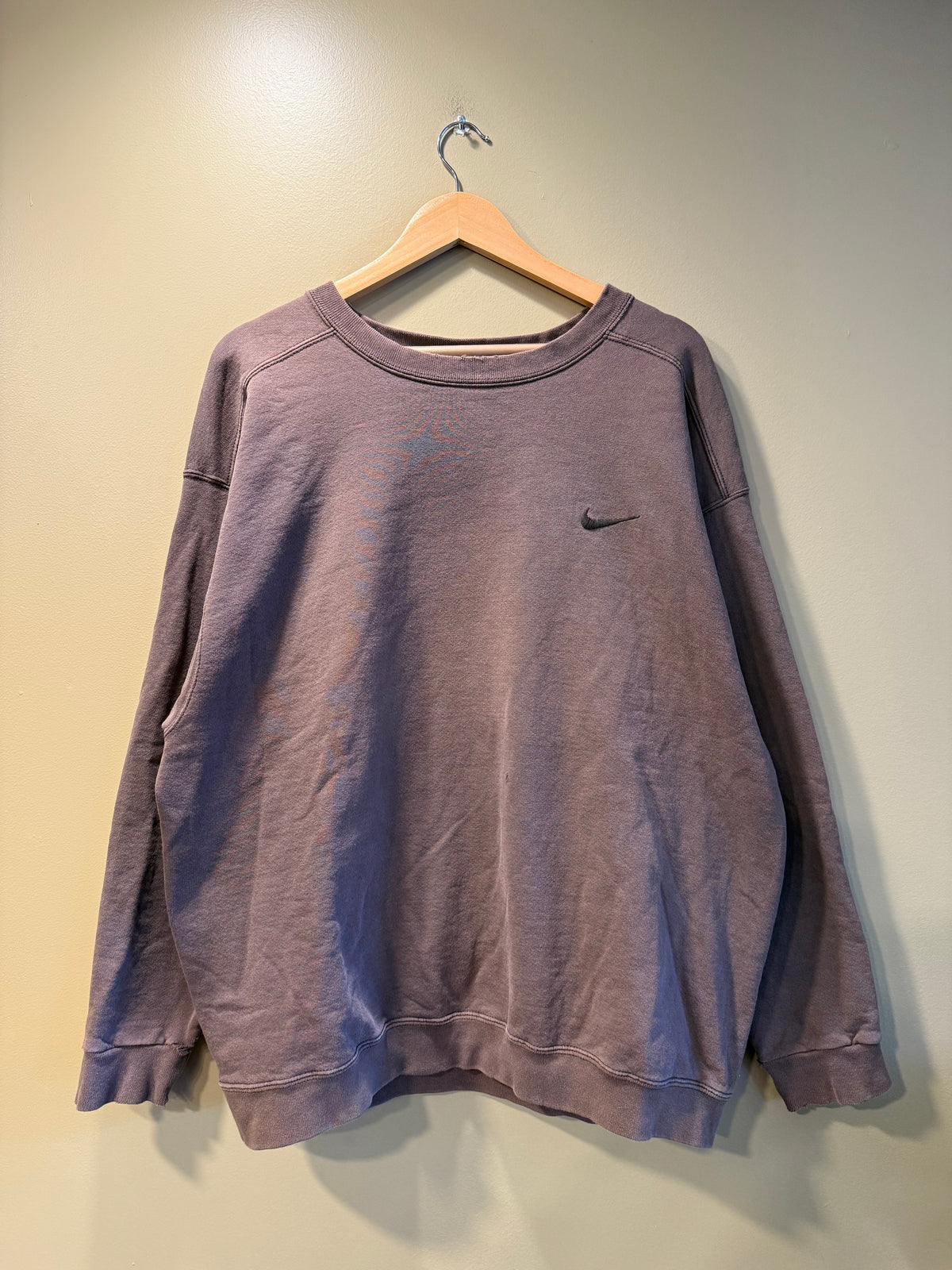 Vintage Nike Brown Swoosh Crewneck Sweatshirt- L/XL