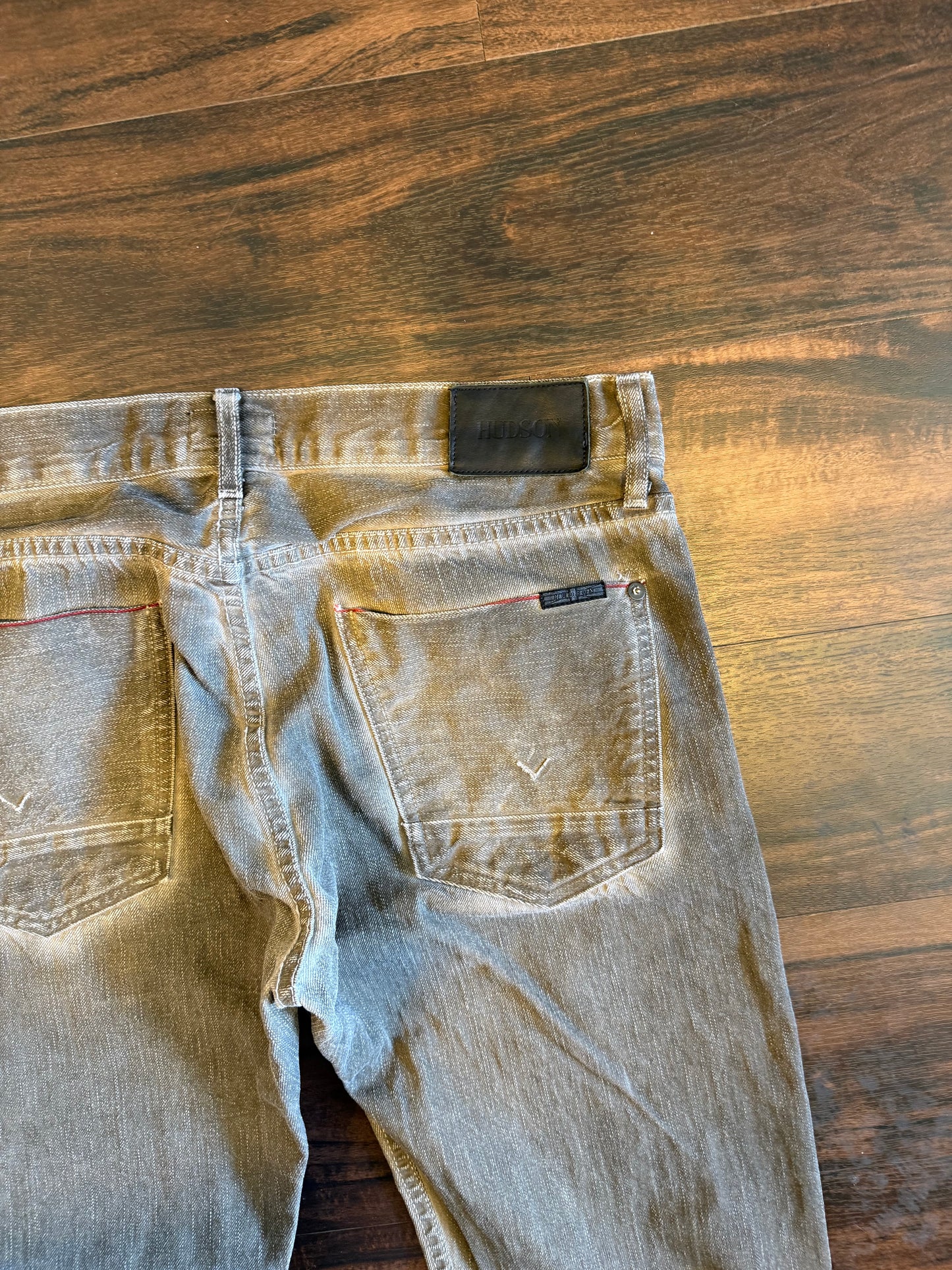 Vintage Hudson Made In USA Brown Selvedge Denim Jeans- 33x31