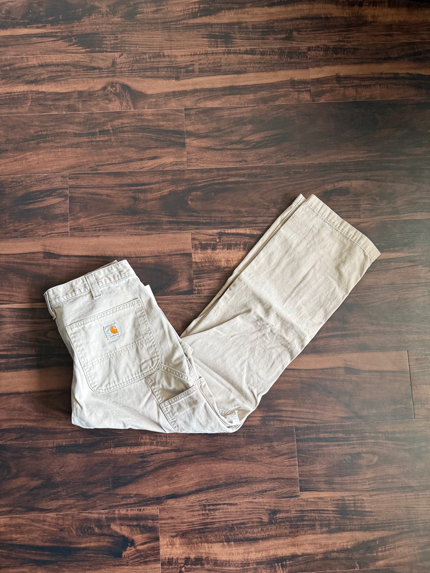 Vintage Carhartt Sand Khaki Carpenter Pants- 32x30