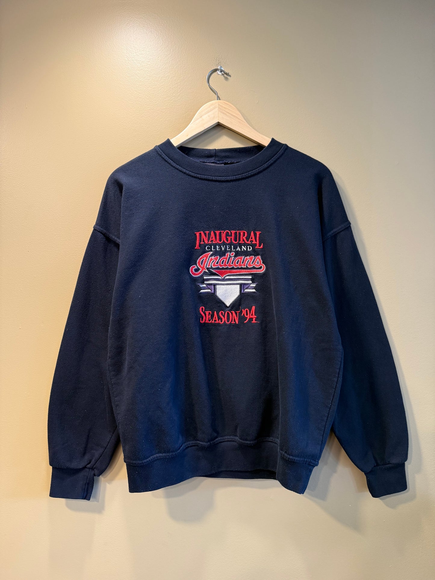 Vintage Cleveland Indians Inaugural Season MLB Crewneck Sweatshirt- M