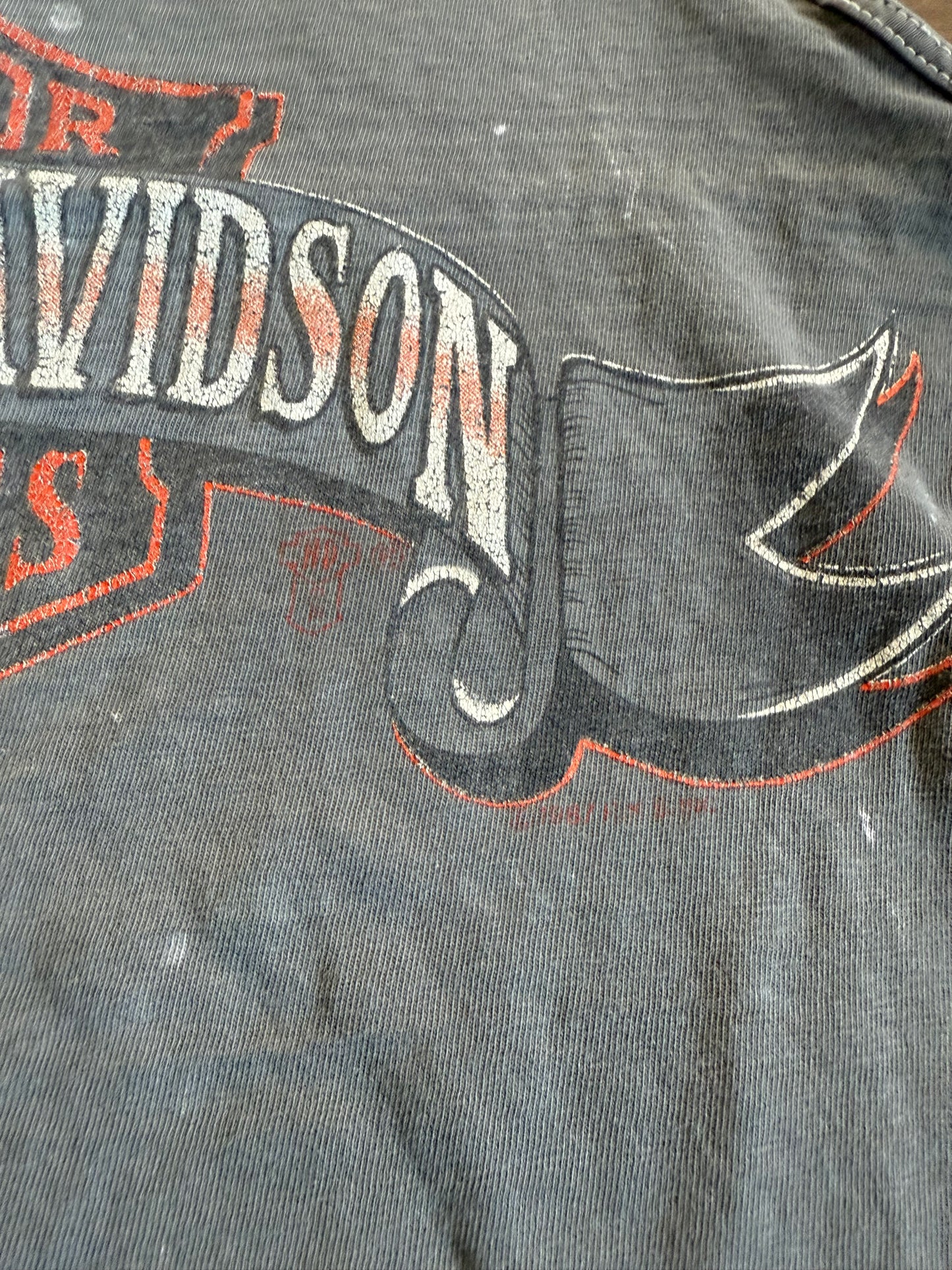 Vintage Harley Davidson Motorcycles Sun Faded Tank Top- M