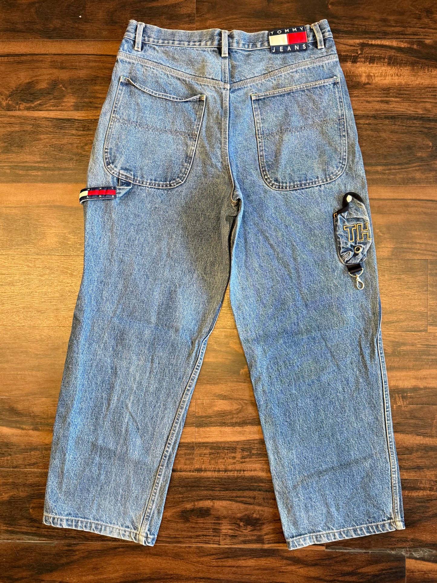 Vintage Tommy Hilfiger Streetwear Carpenter Denim Jeans- 34x32