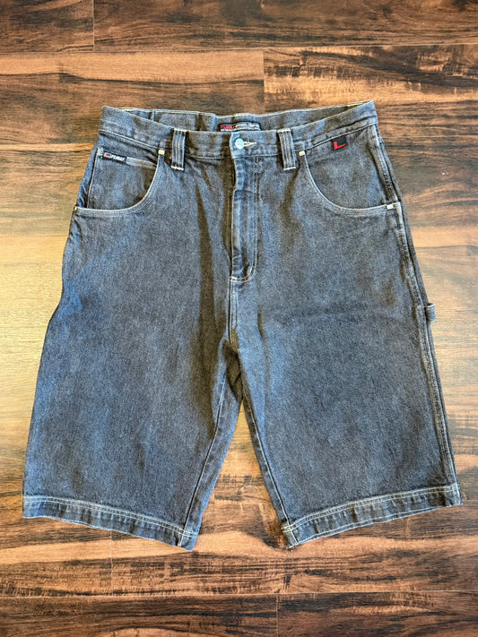 Vintage Fubu Black Denim Carpenter Jean Shorts- 36