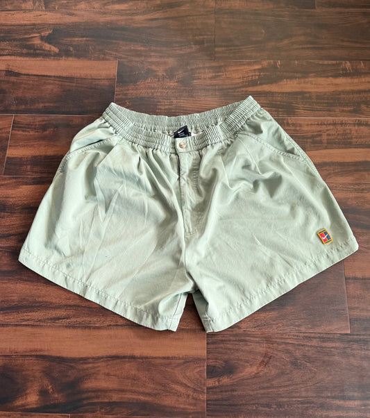 Vintage Nike Challenge Court Mint Green Athletic Tennis Shorts- 30