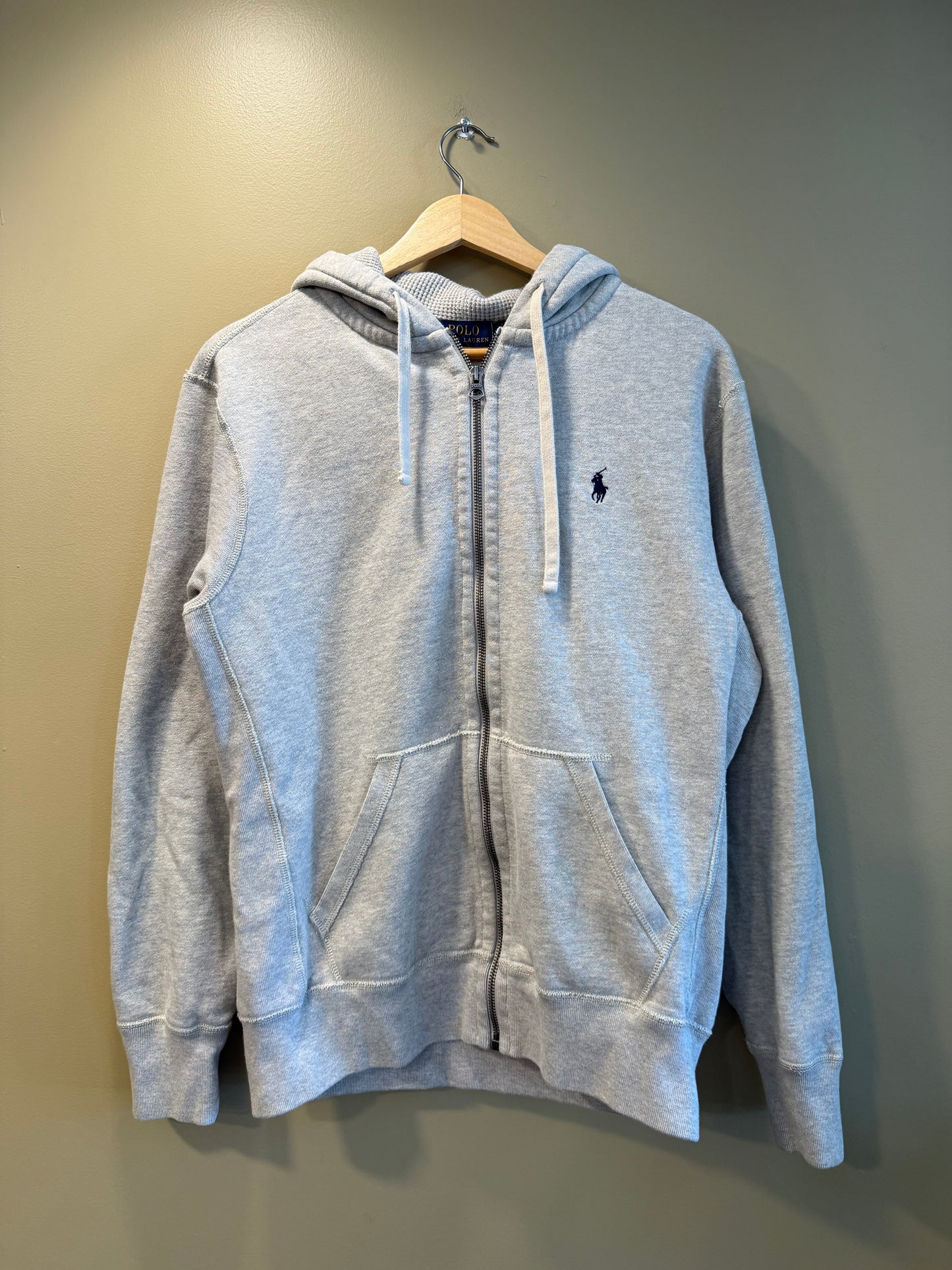 Polo Ralph Lauren Gray Zip-Up Hoodie Sweatshirt- S