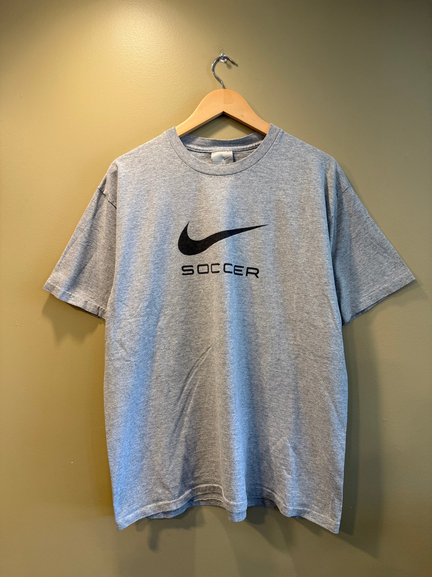 Vintage Nike Soccer Gray T-Shirt- L