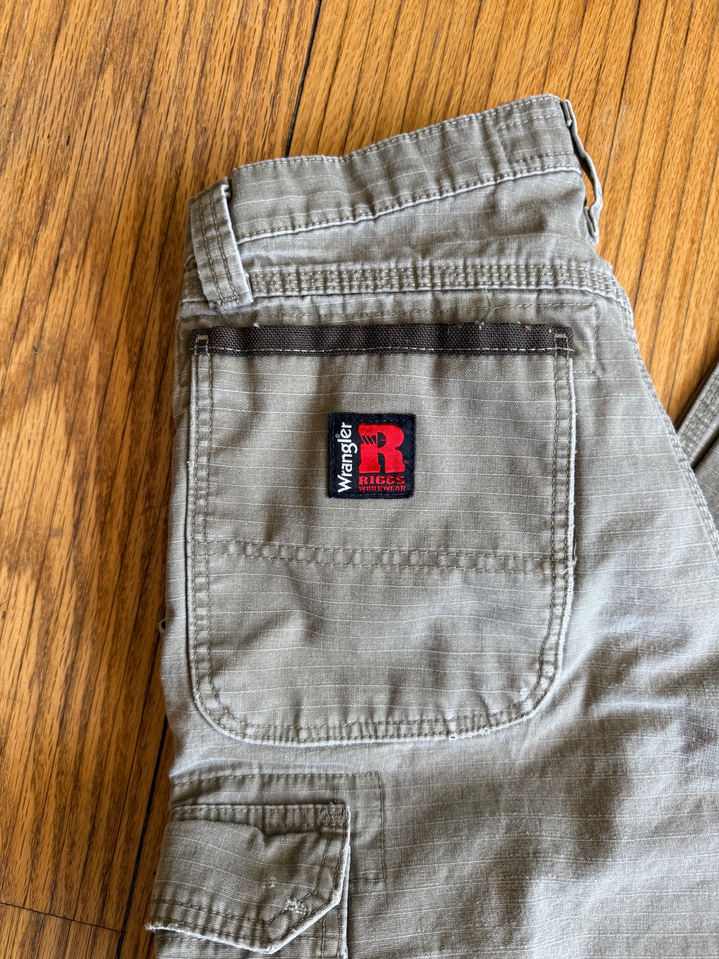 Vintage Wrangler Riggs Workwear Tan Double Knee Carpenter Pants- 28x32