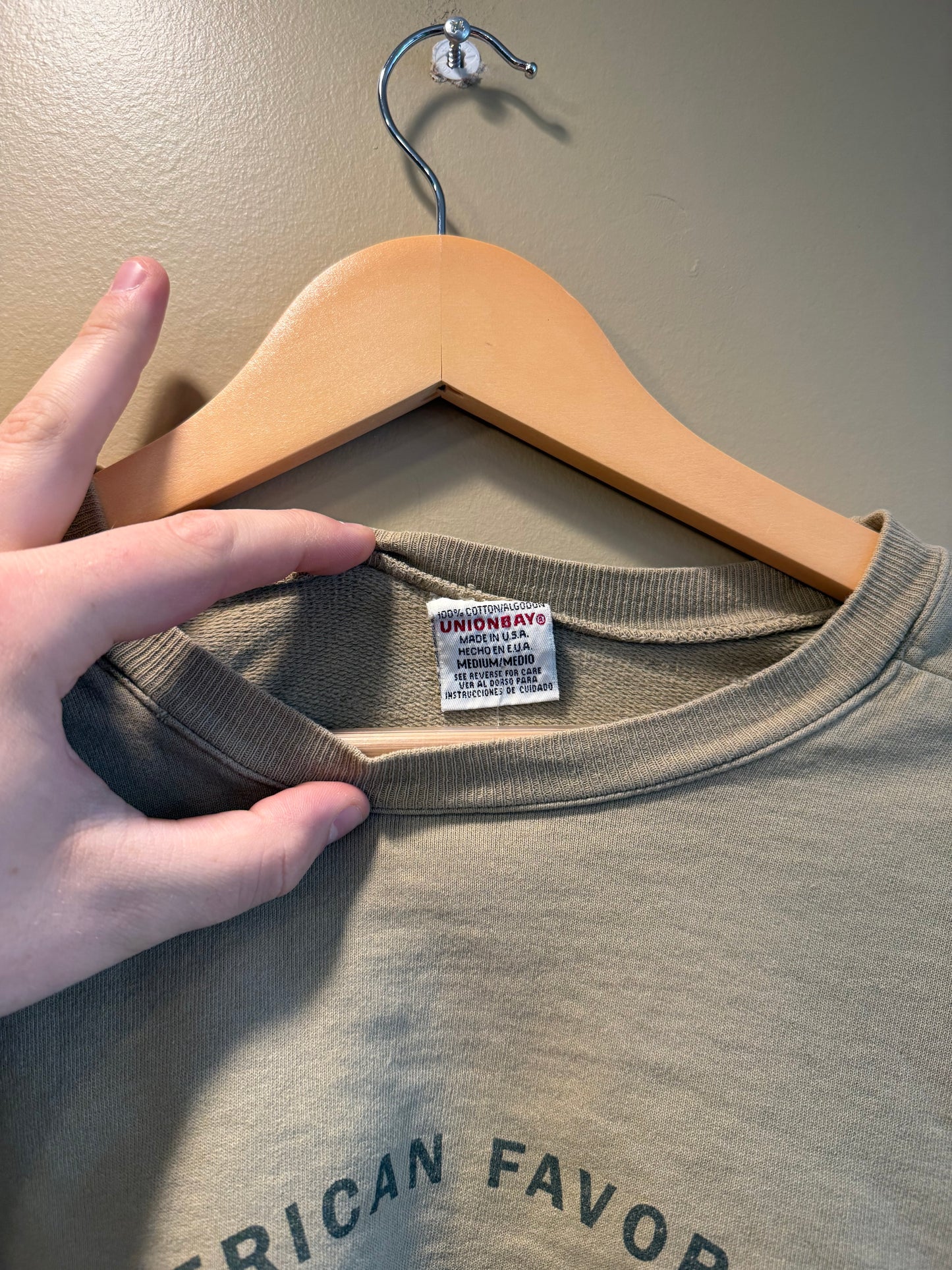Vintage Y2K Union Bay Green Crewneck Sweatshirt- L