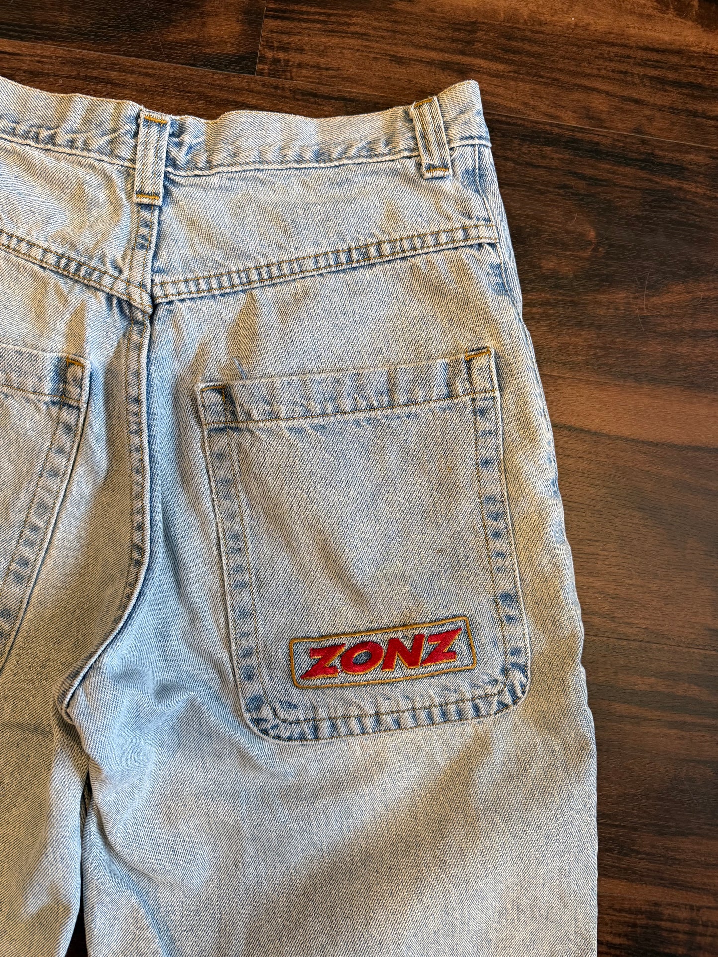Vintage Zonz Streetwear Light Wash Denim Jean Shorts- 29