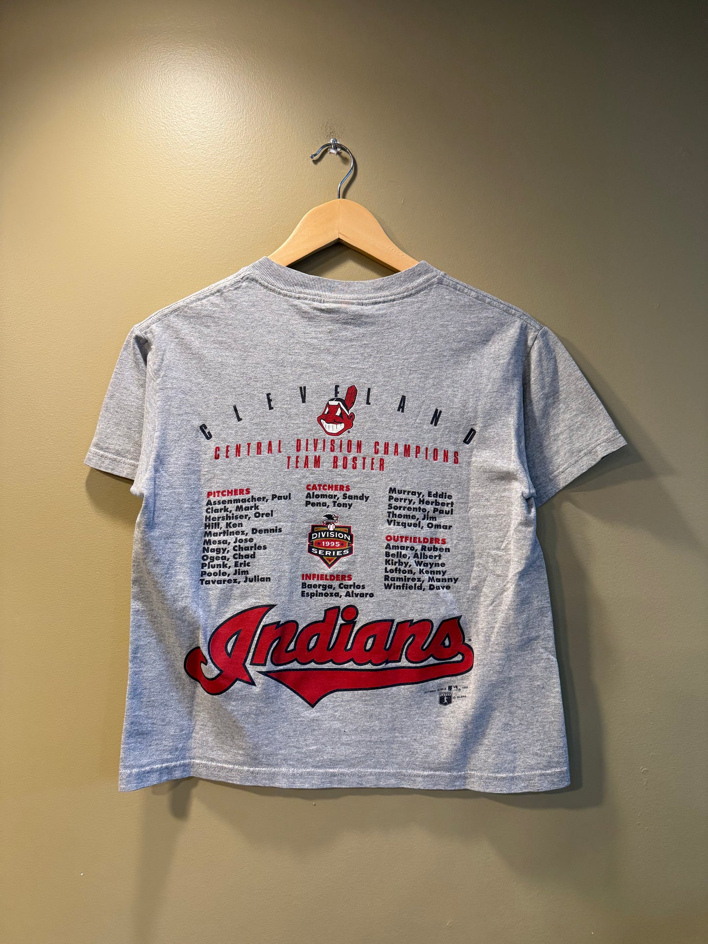Vintage Cleveland Indians Champions Baby Tee T-Shirt- S/M