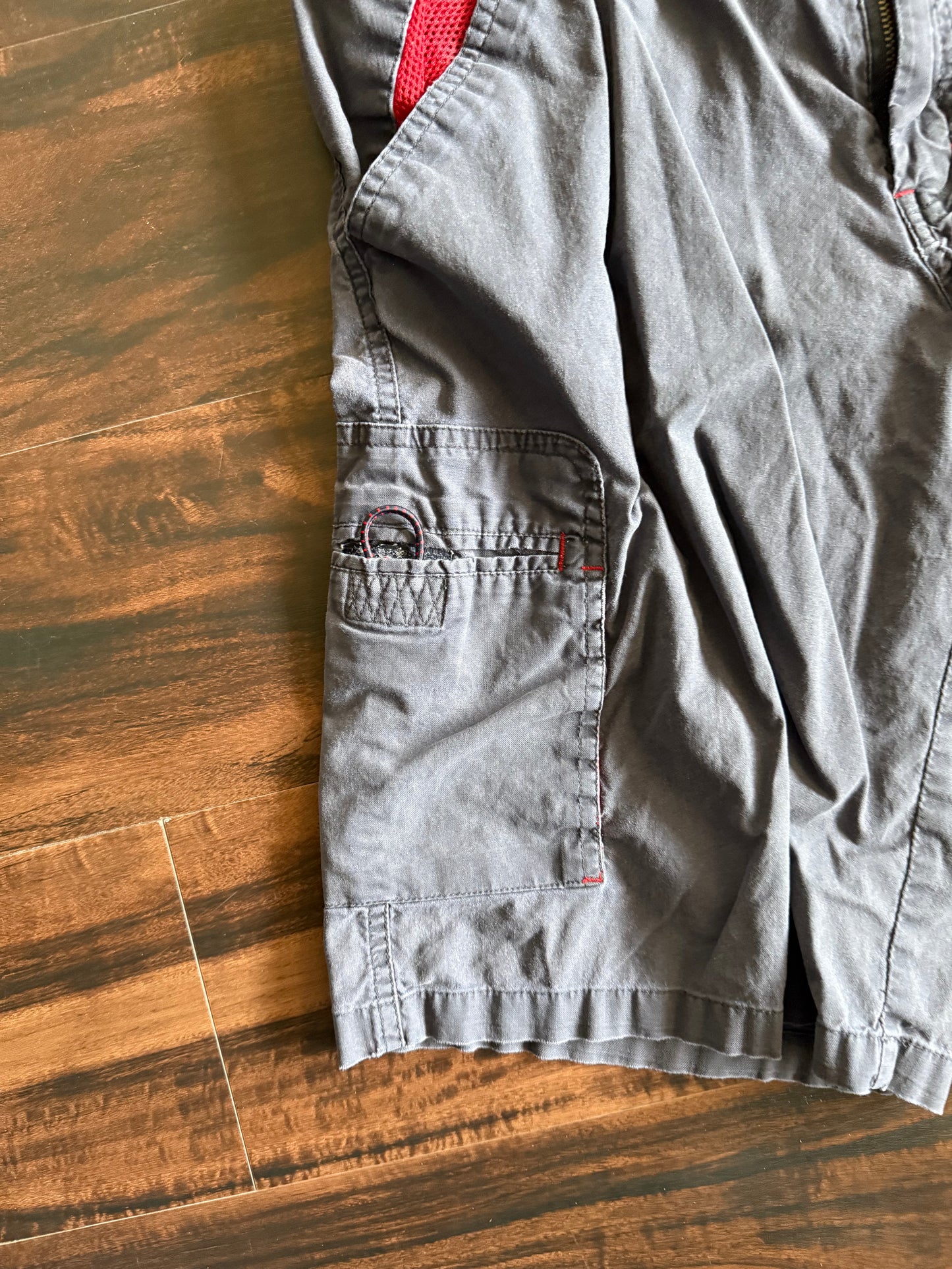 Vintage Y2K Lee Dungarees Navy Blue Cotton Cargo Shorts- 30