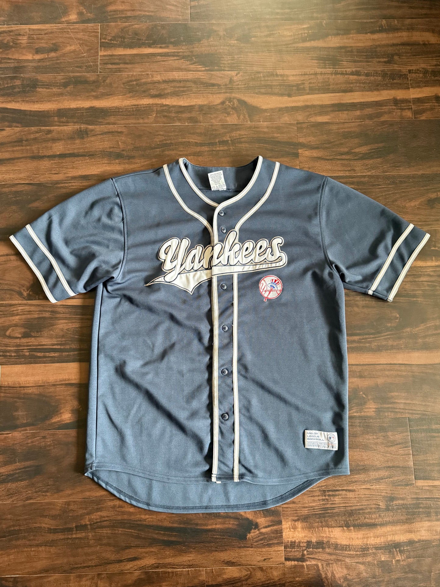 Vintage New York Yankees Blue MLB Baseball Jersey- XL