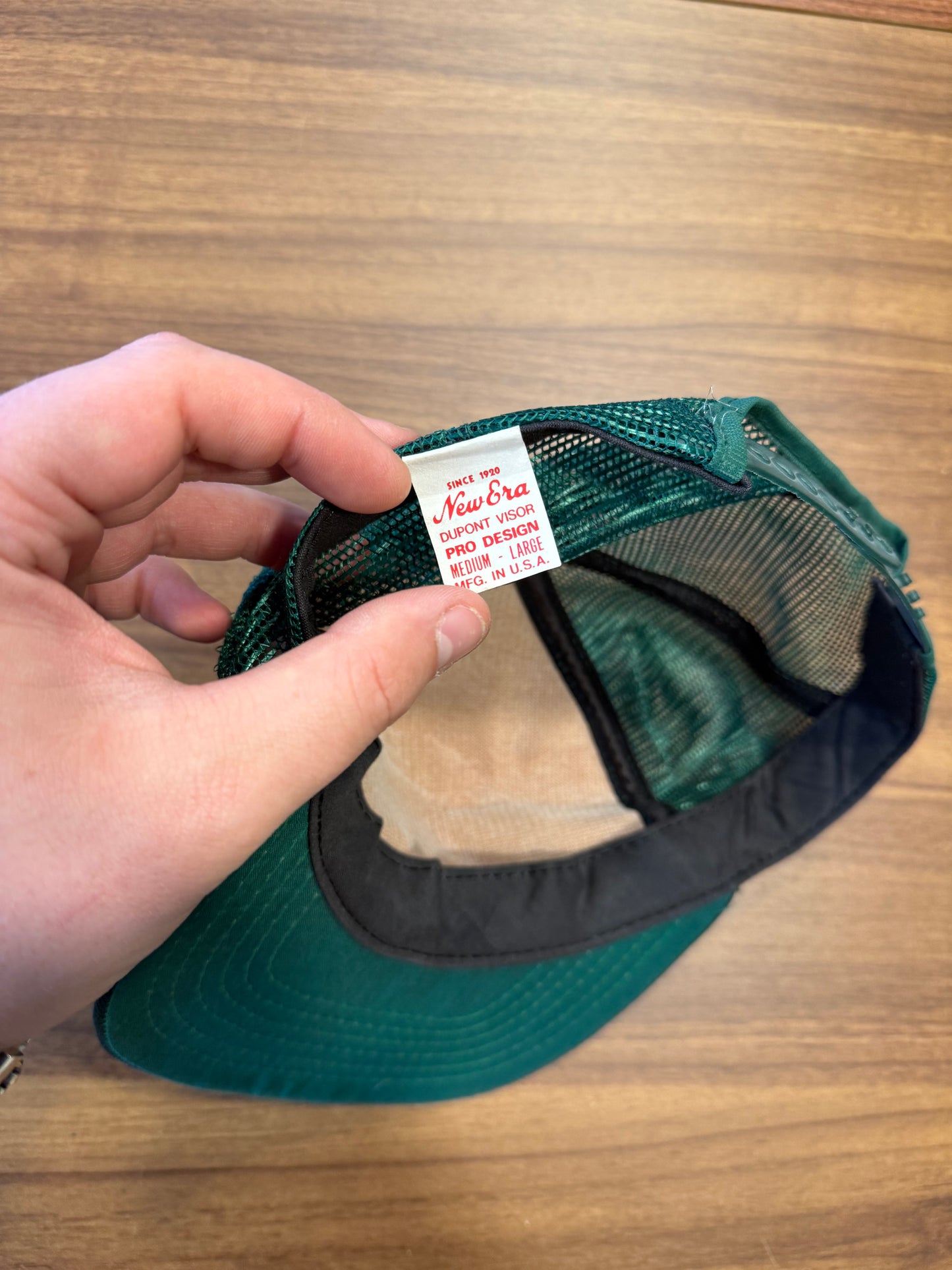 Vintage North American Bushman Green Fish Trucker Hat