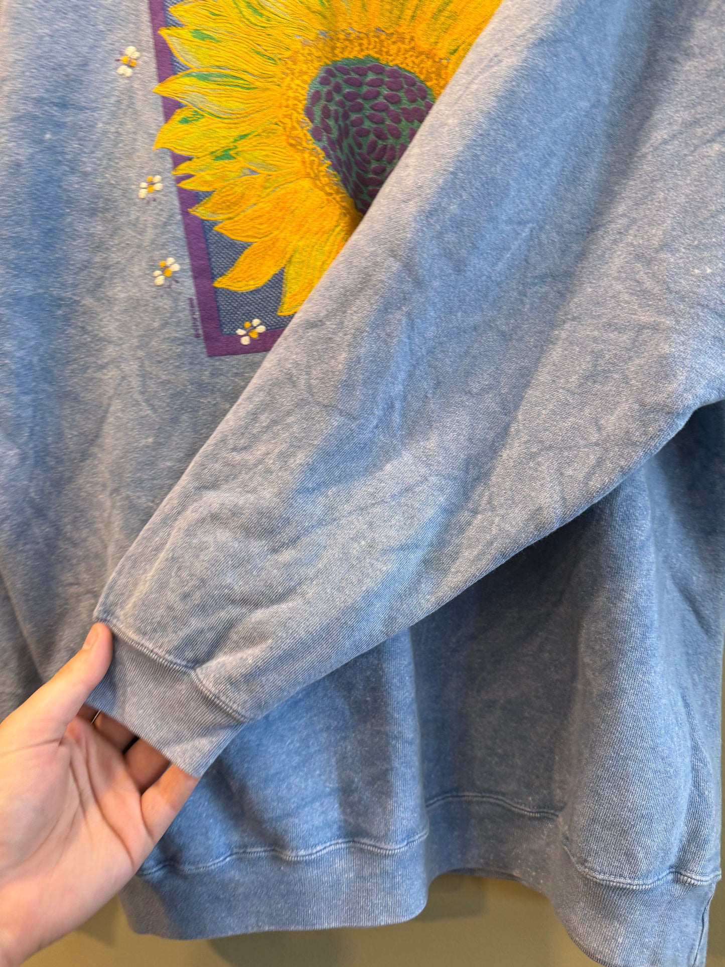 Vintage Lake Tahoe California Sunflower Crewneck Sweatshirt- XL