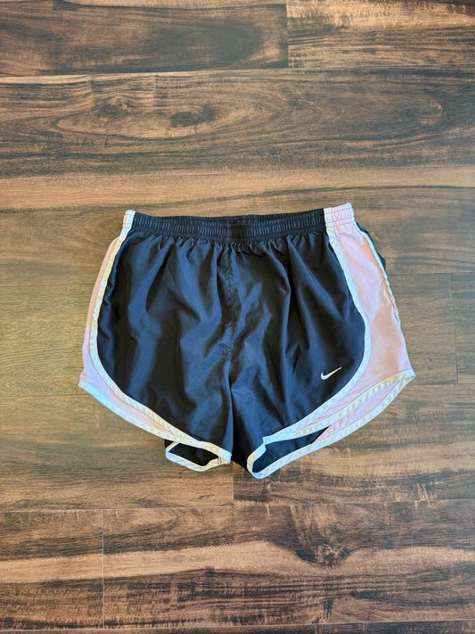 Nike Dri Fit Black & Pink Athletic Shorts- S