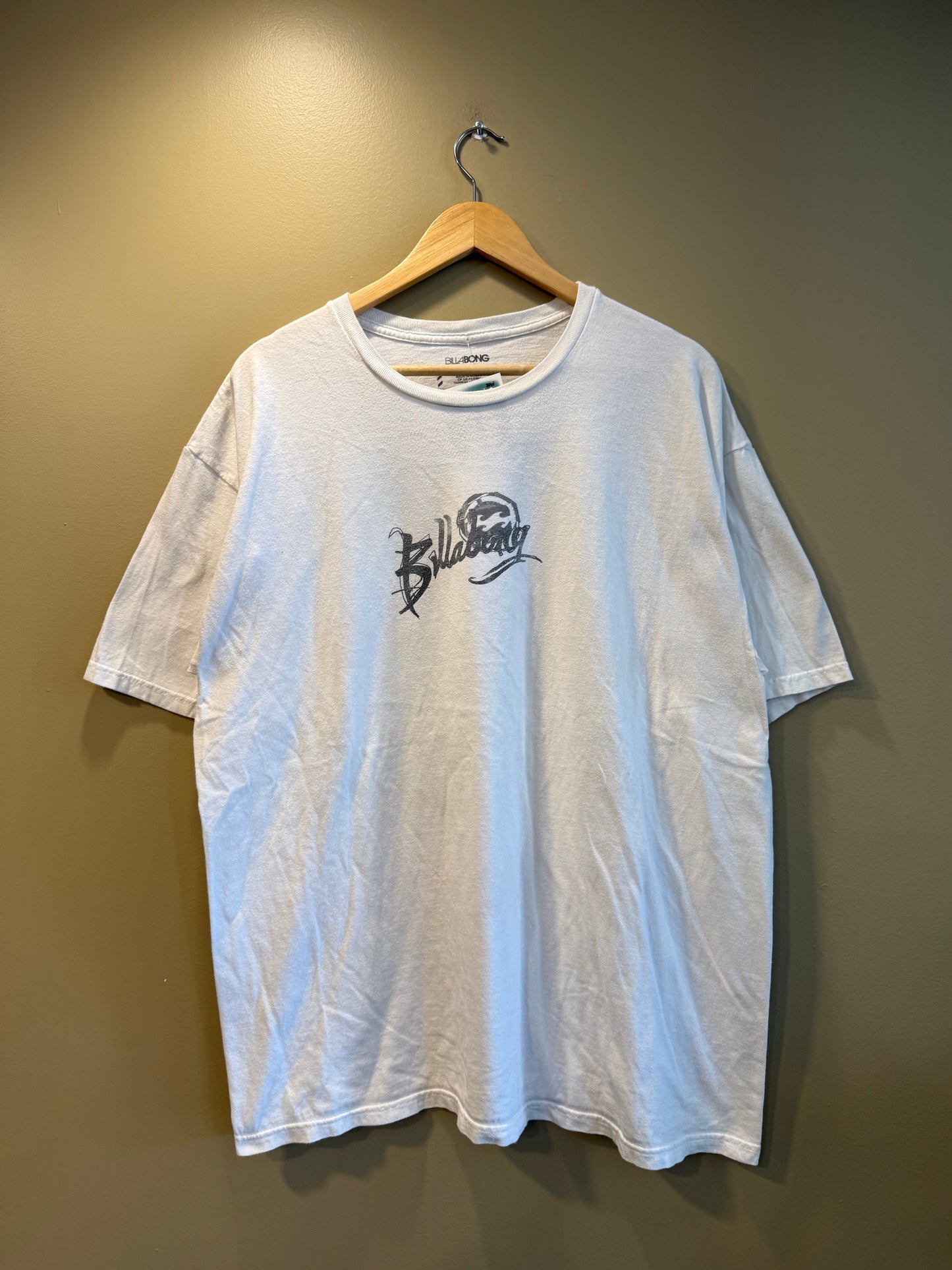 Vintage Billabong Surfwear Big Print White T-Shirt- XL