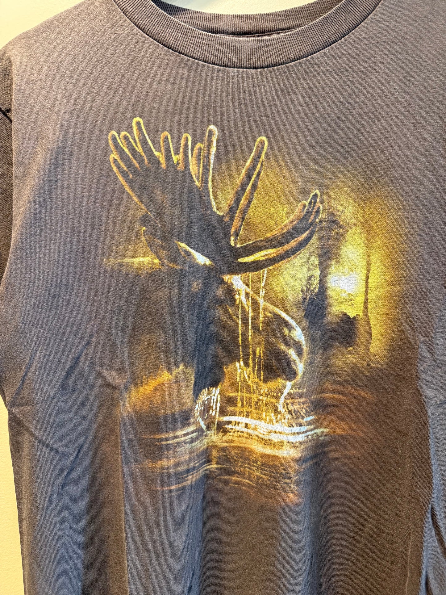 Vintage Moose Nature Brown T-Shirt- S
