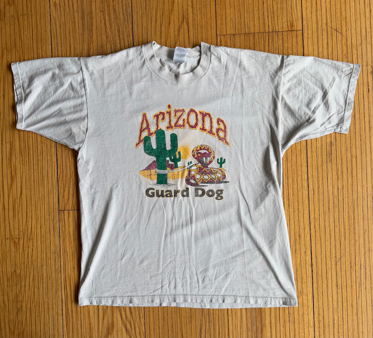 Vintage Arizona Guard Dog Rattlesnake T-Shirt- L