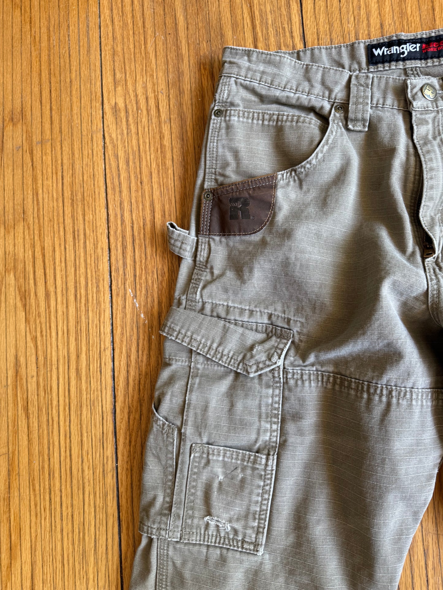 Vintage Wrangler Riggs Workwear Tan Double Knee Carpenter Pants- 28x32