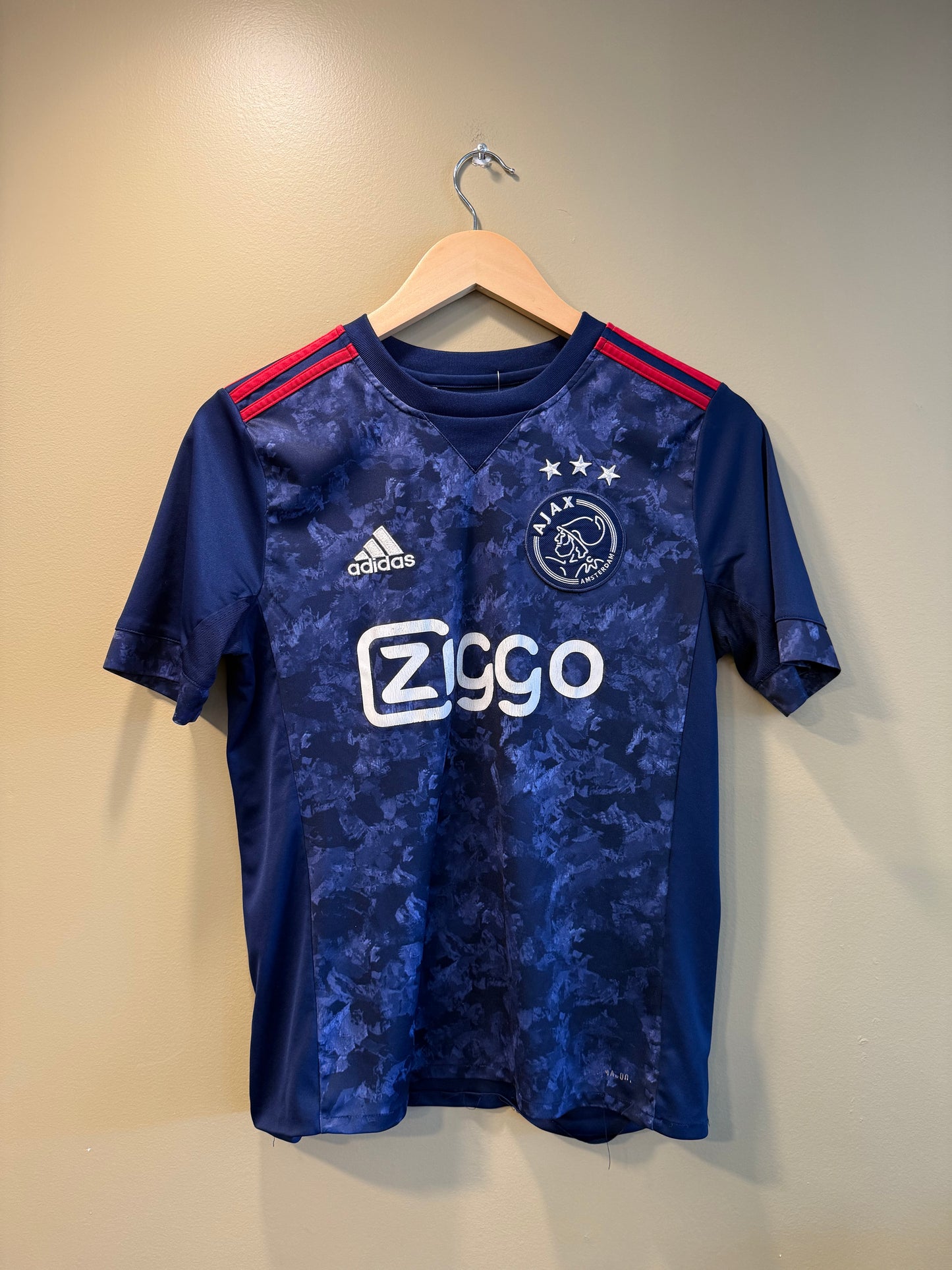 Vintage Adidas Ajax Dark Blue Soccer Jersey- S