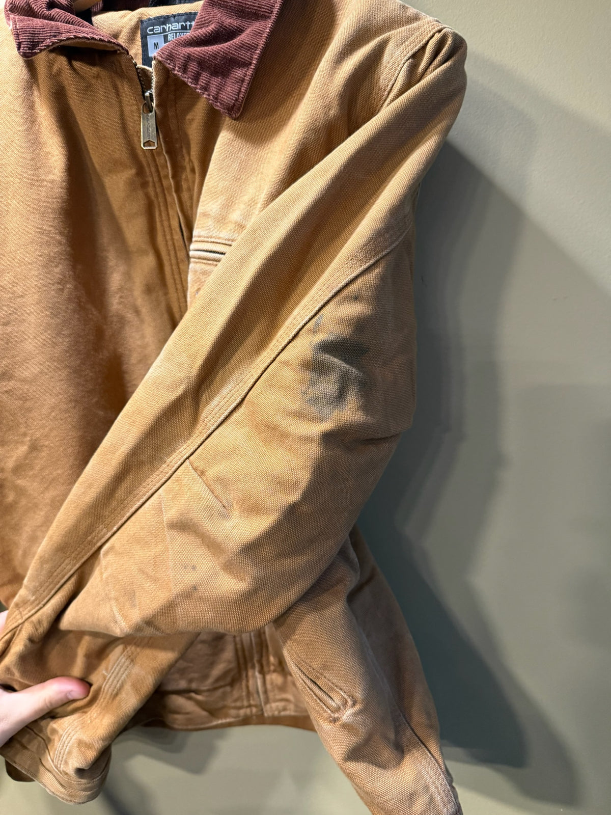 Vintage Carhartt Blanket-Lined Canvas Detroit Jacket - M