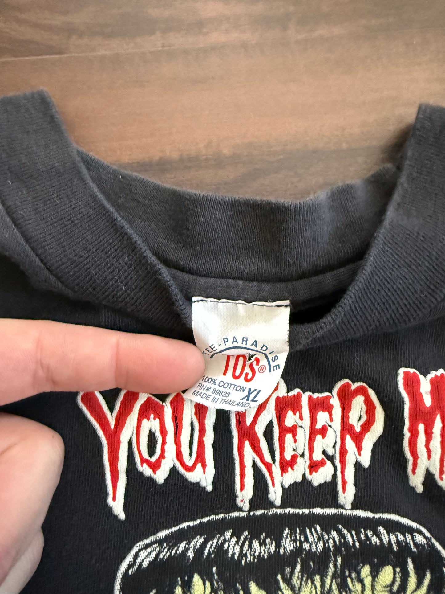 Vintage 1980’s Frankenstein You Keep Me In Stitches T-Shirt- S/M