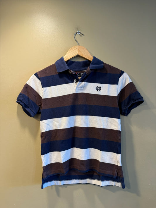 Vintage Y2K Chaps Striped Woman’s Polo T-Shirt - S