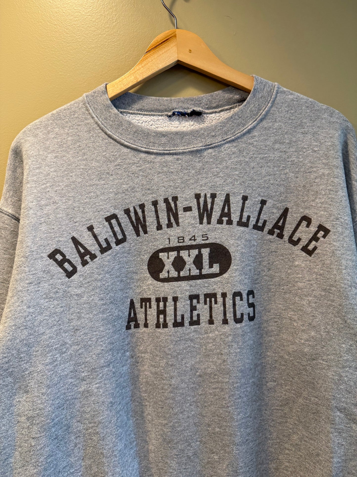 Baldwin Wallace University Gray Crewneck Sweatshirt- L
