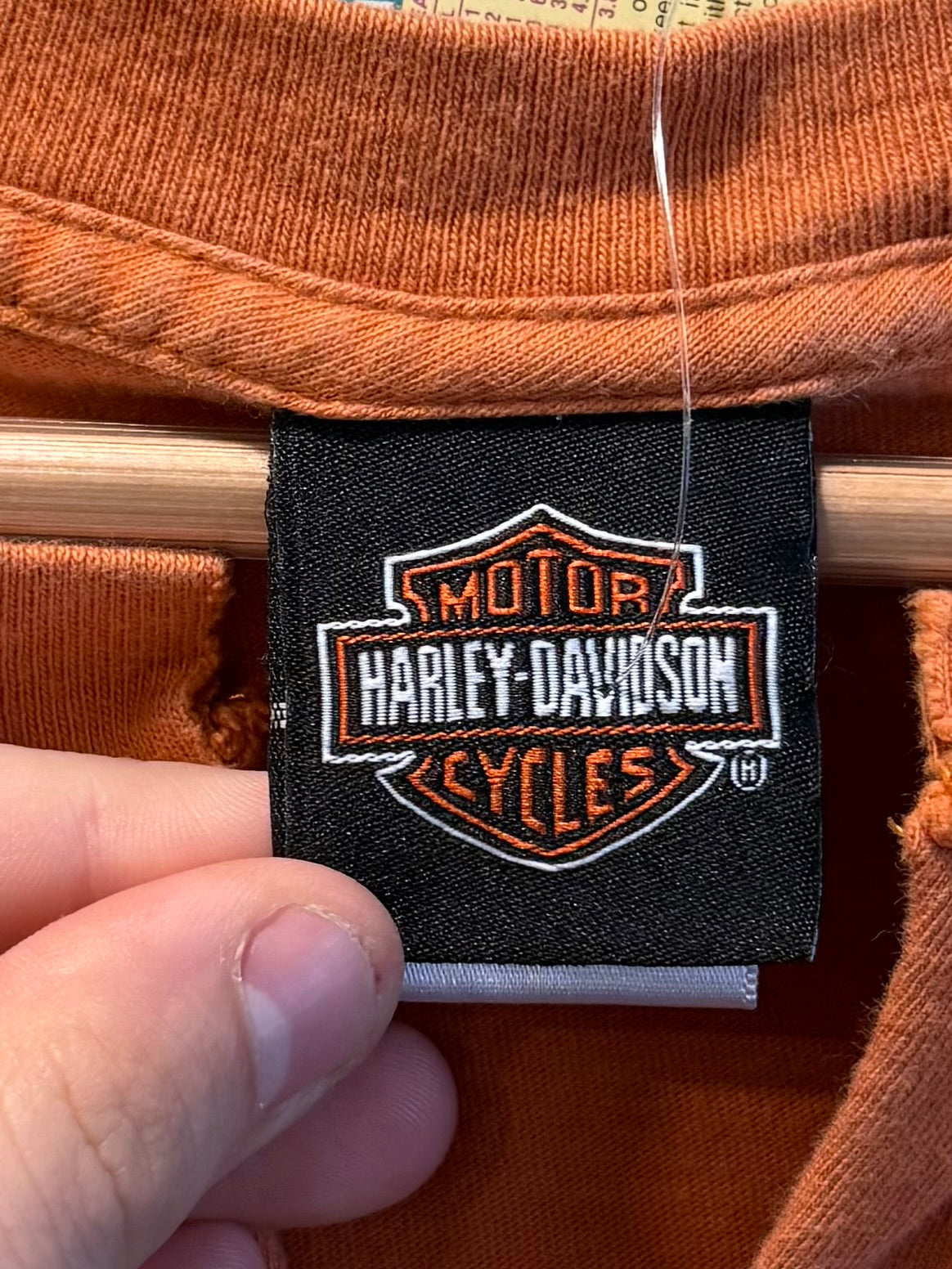 Vintage Harley Davidson Orange Flames Tank Top- M
