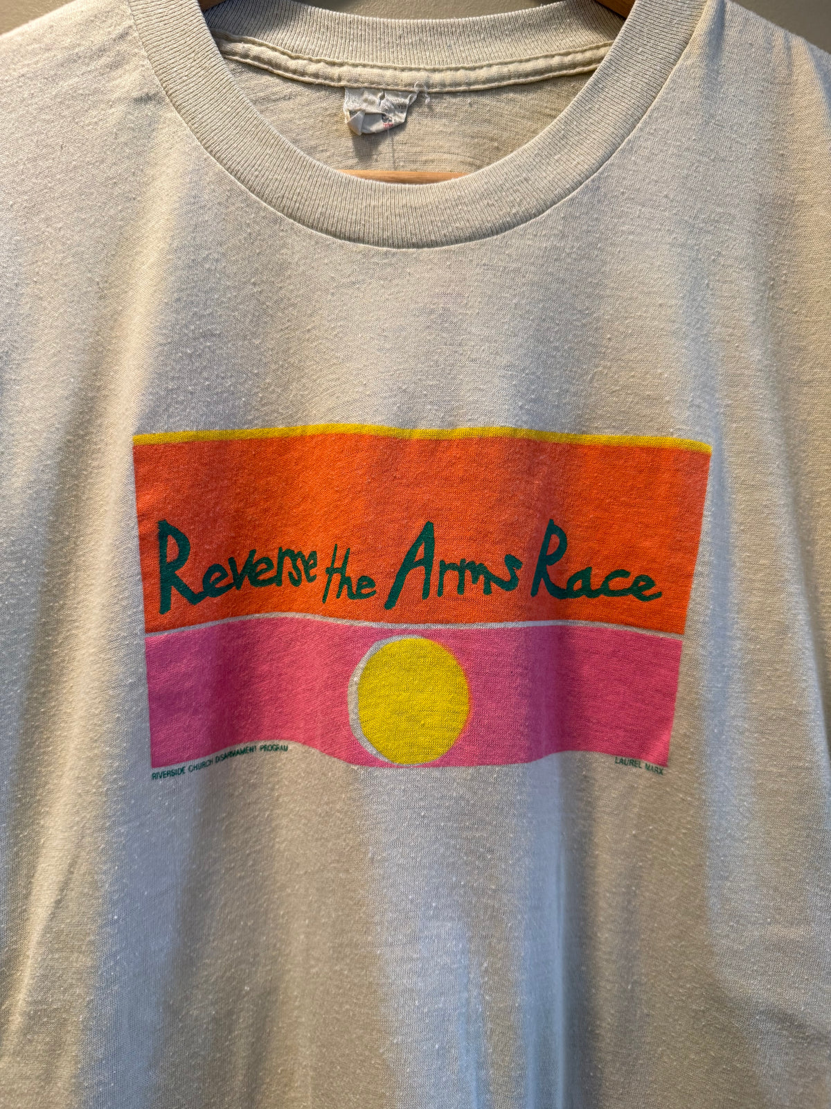 Vintage 80s Reverse The Arms Race T-Shirt- M