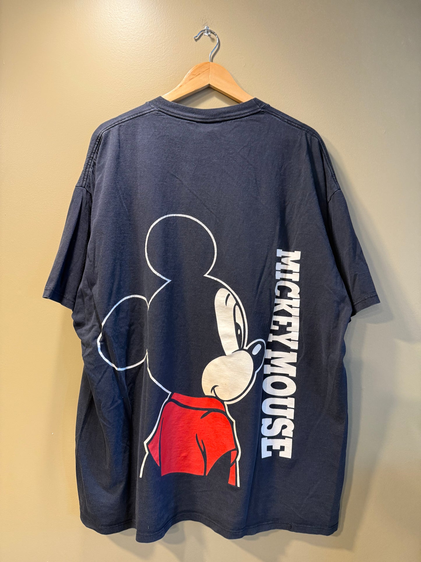Vintage Disney Mickey Mouse Big Face Cartoon T-Shirt- XXL