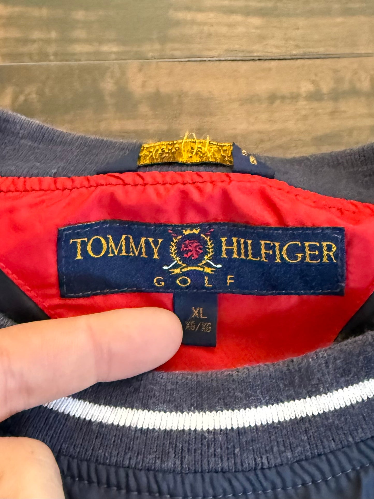 Vintage Tommy Hilfiger Golf Pullover Windbreaker- XL