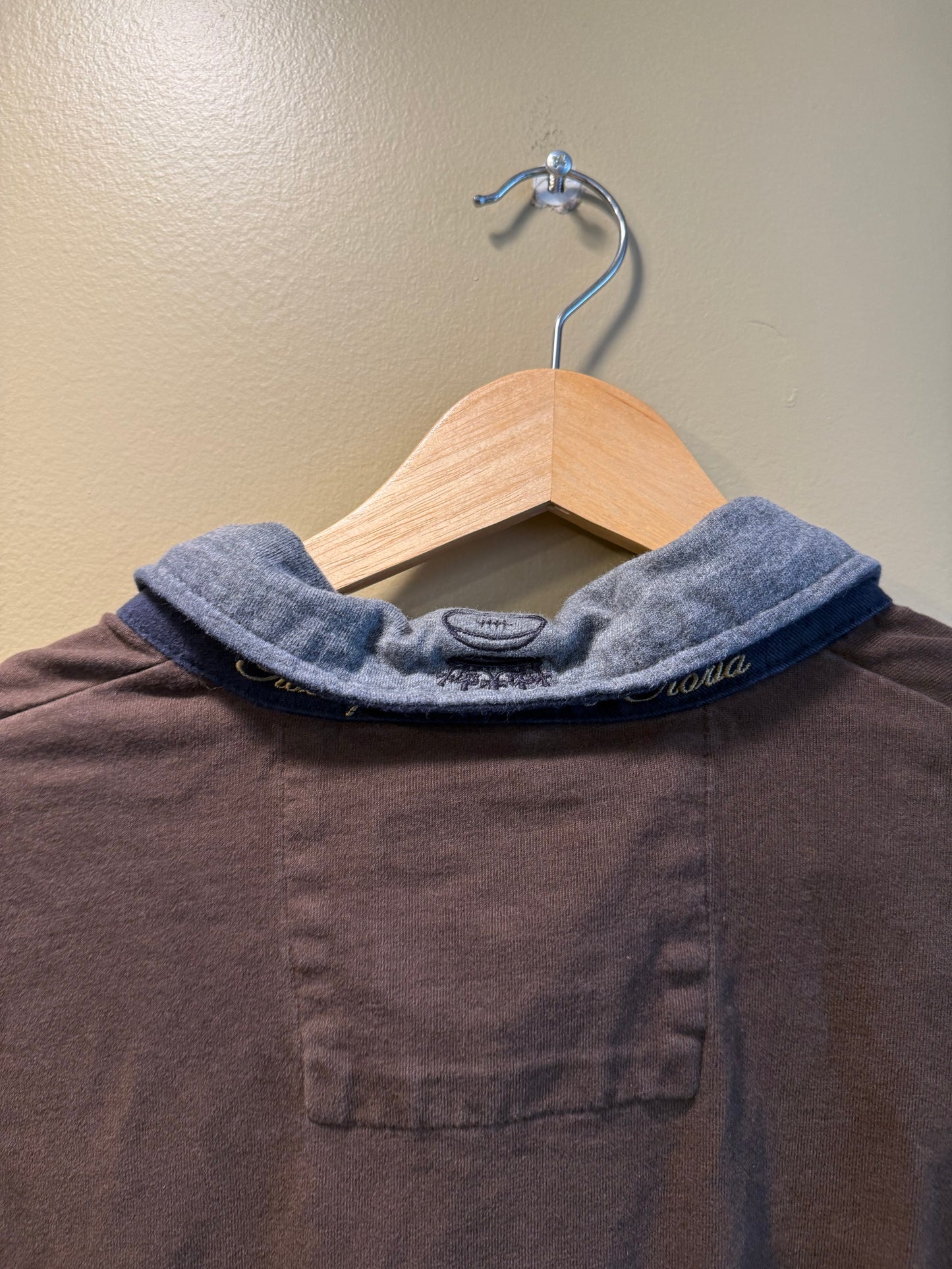 Vintage Brown Italian Rugby Shirt- L