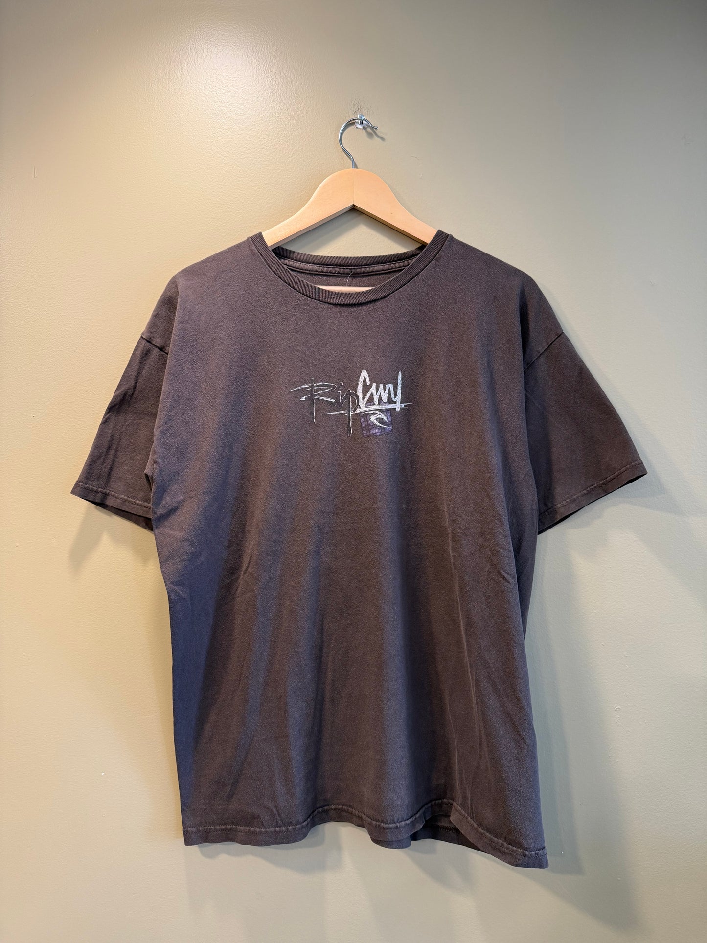 Vintage Rip Curl Brown Surfwear T-Shirt- L