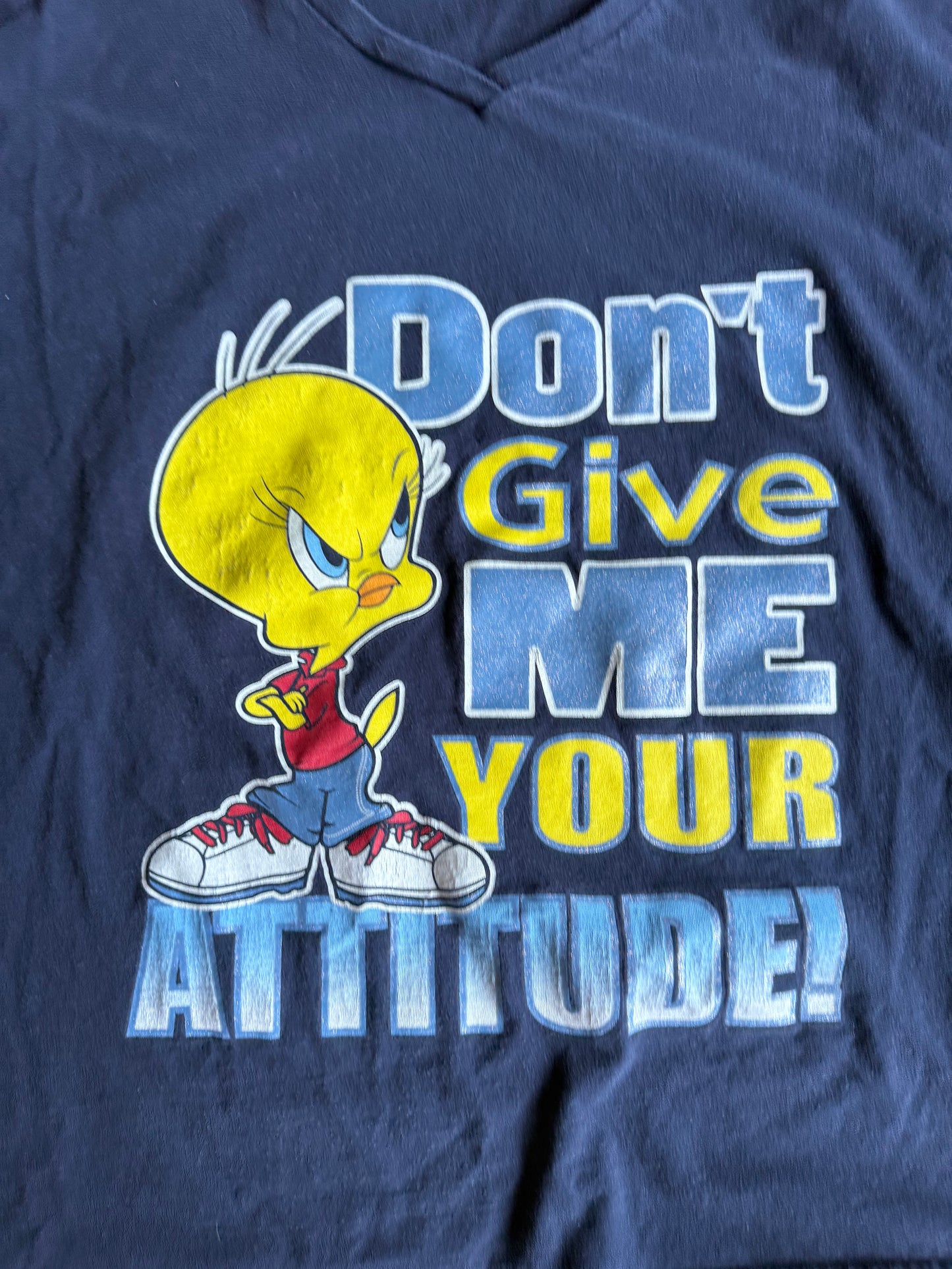 Vintage Tweety Bird Looney Tunes Attitude T-Shirt- XXL