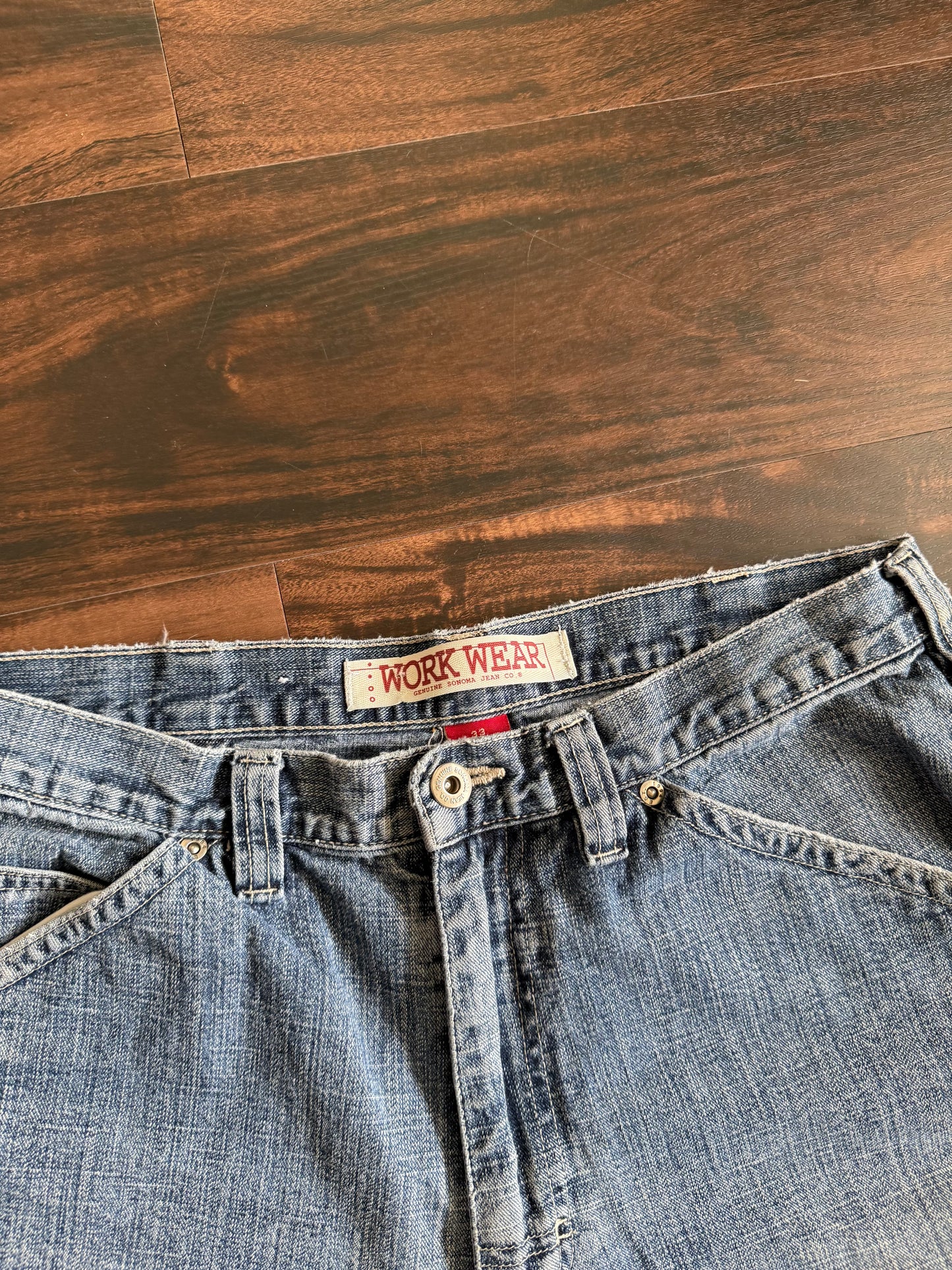 Vintage Sonoma Jean Co. Workwear Carpenter Denim Jean Shorts- 32