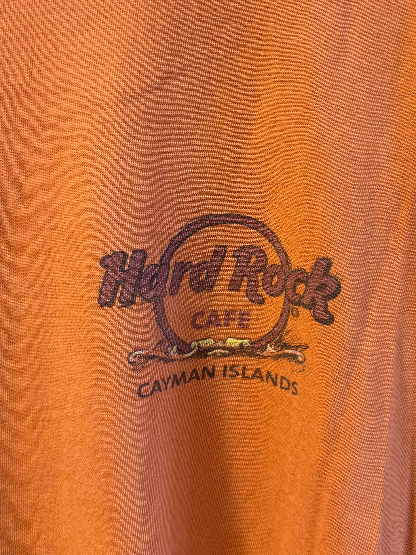 Vintage Hard Rock Cafe Orange Cayman Islands T-Shirt- L