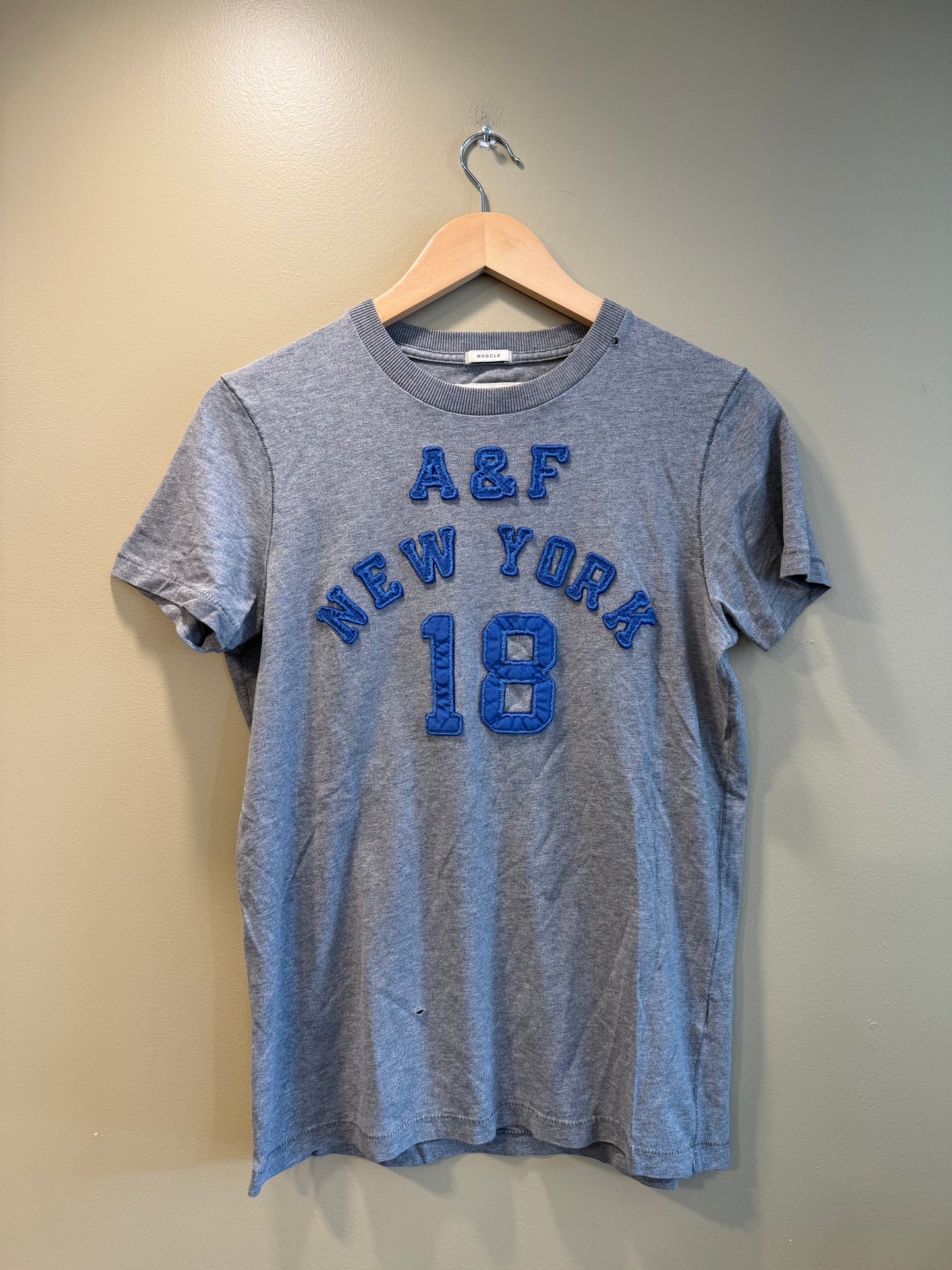 Vintage Abercrombie & Fitch Gray T-Shirt- S/M