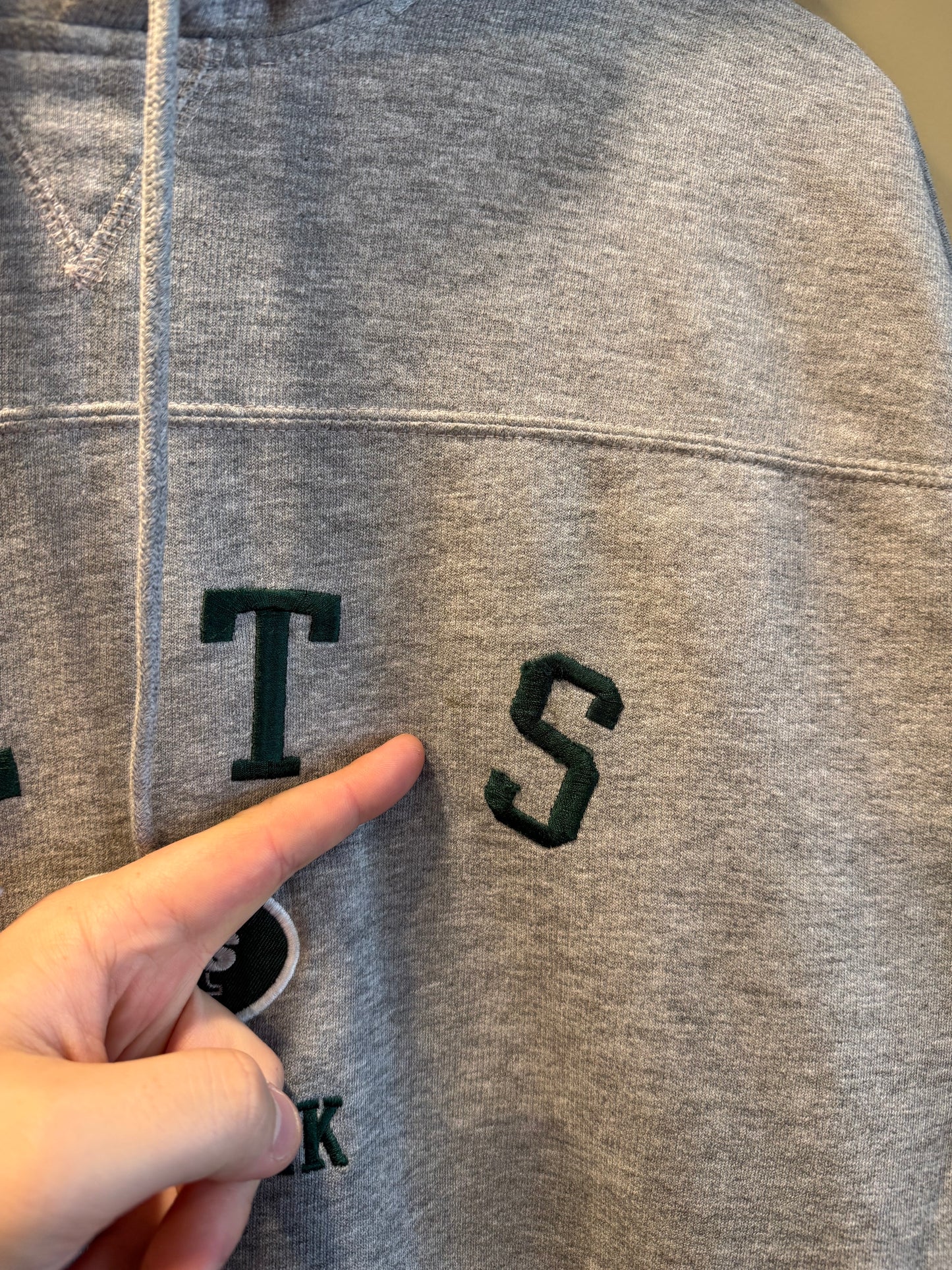 Vintage New York Jets Gray Hoodie Sweatshirt- XL