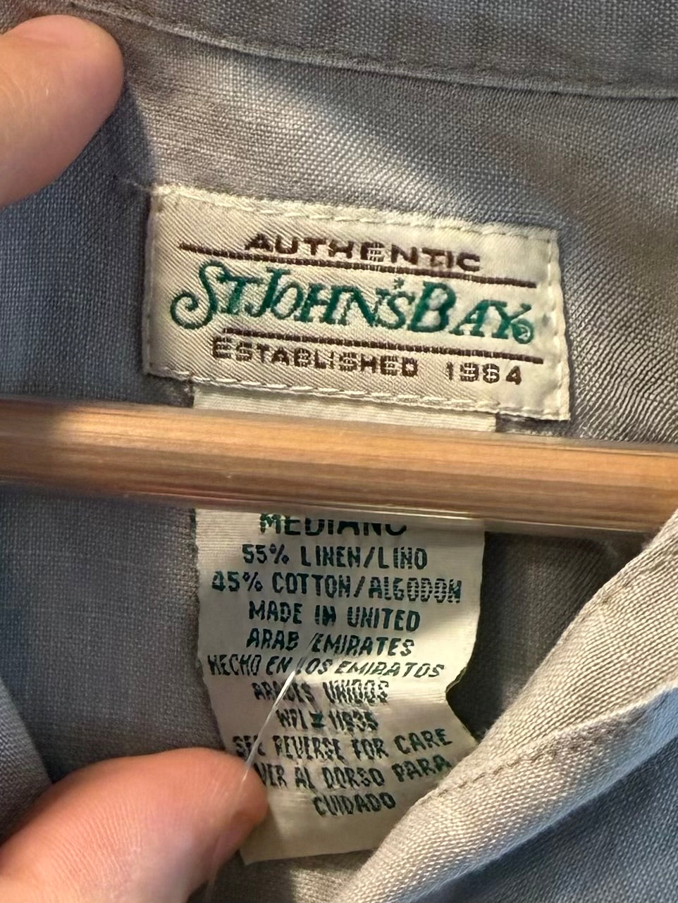 Vintage St. John’s Bay Linen Button-Up Shirt- M