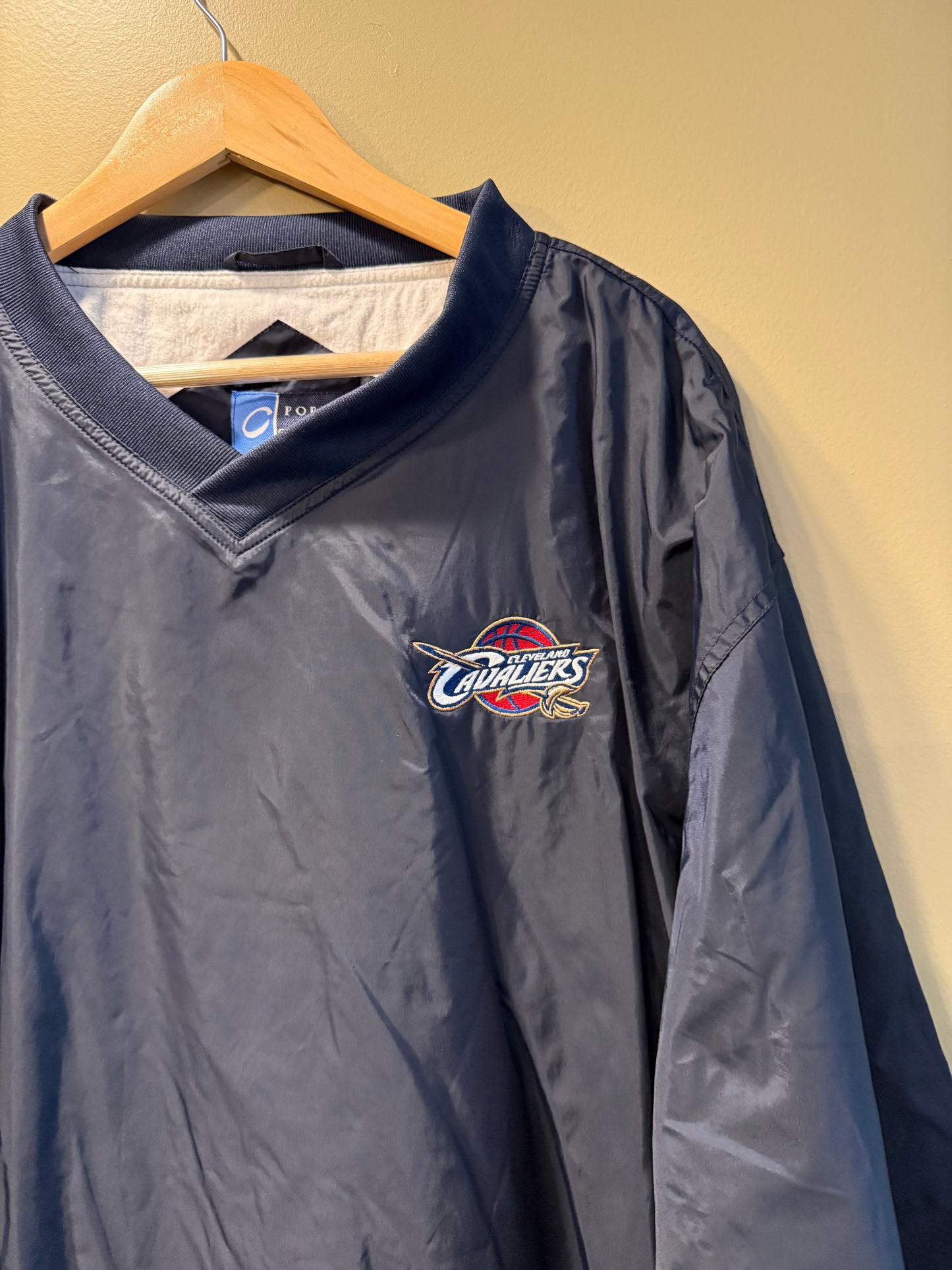 Vintage Cleveland Cavaliers Navy Blue Pullover Windbreaker Jacket- XXL