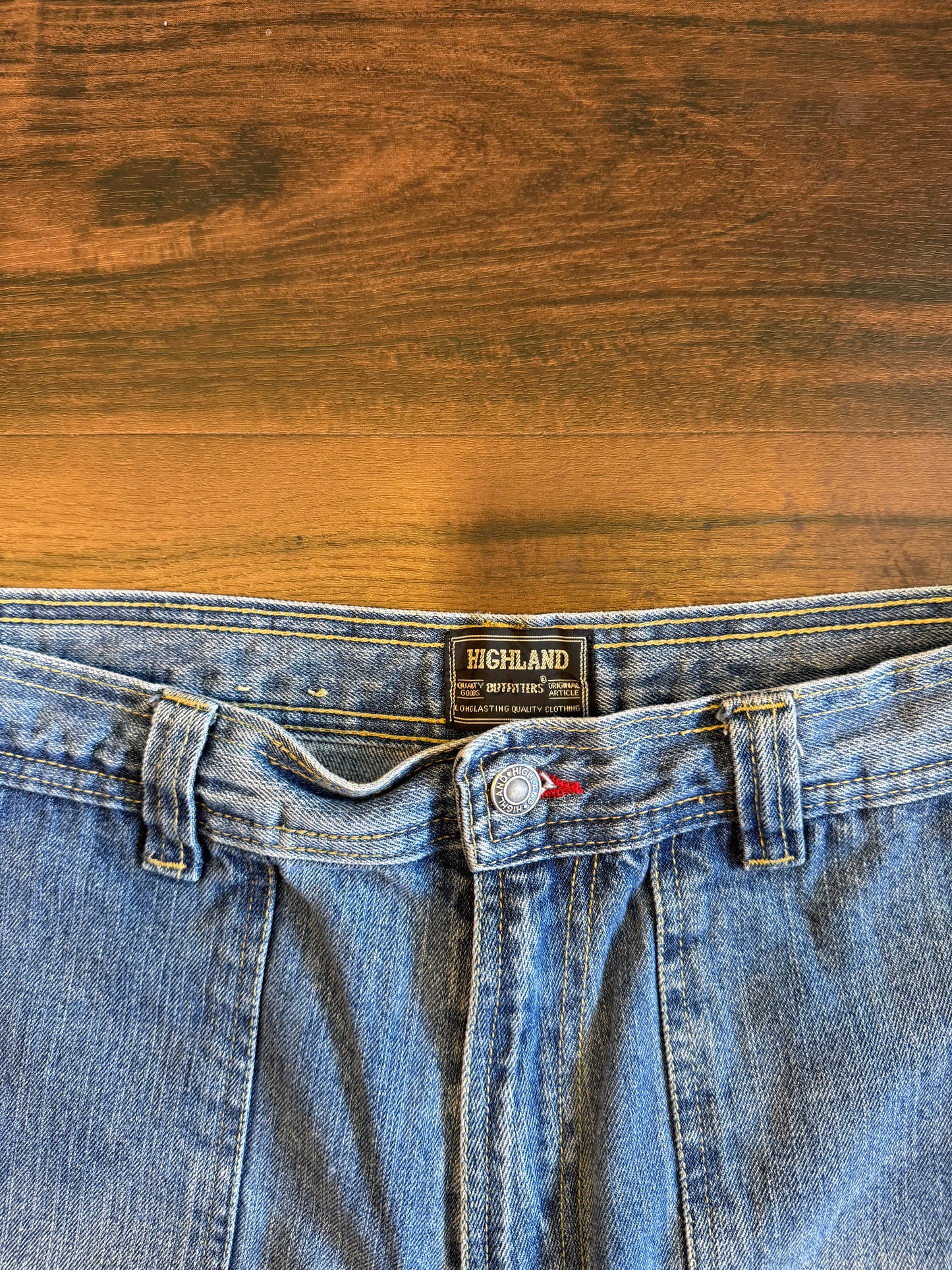 Vintage Highland Outfitters Light Wash Deep Pocket Jean Shorts- 34