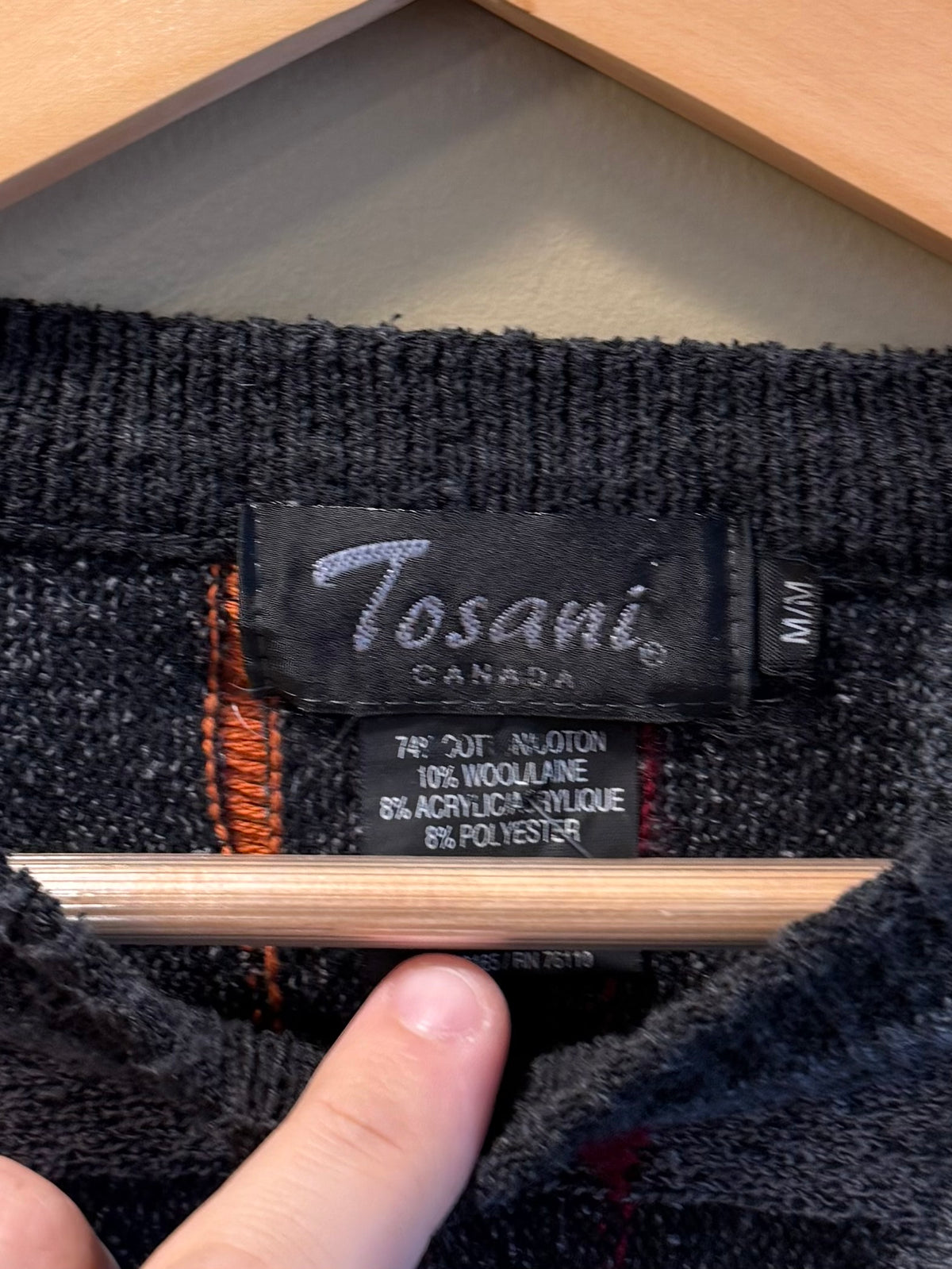 Vintage Tosani Canada 3D Knit Sweater- M/L