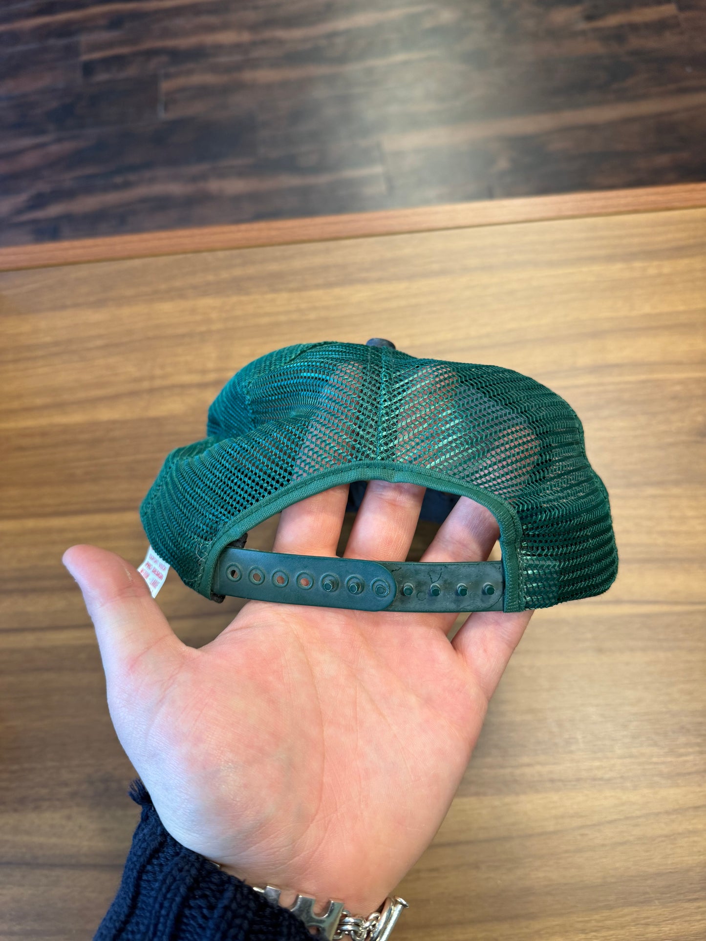 Vintage North American Bushman Green Fish Trucker Hat