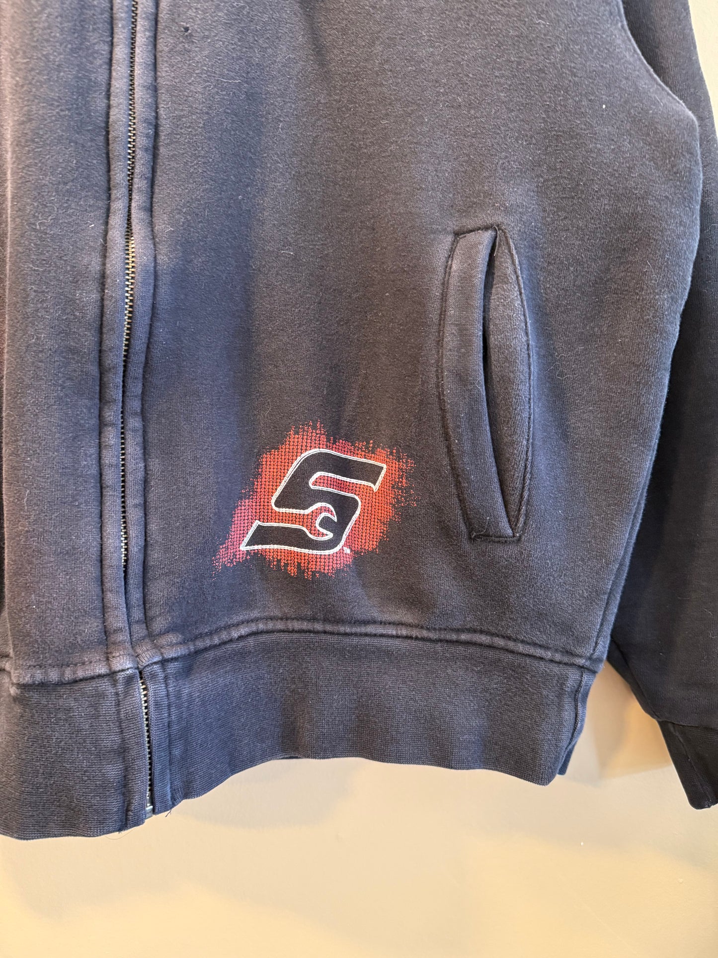 Vintage Y2K Snap On Tools Black Hoodie Sweatshirt- M