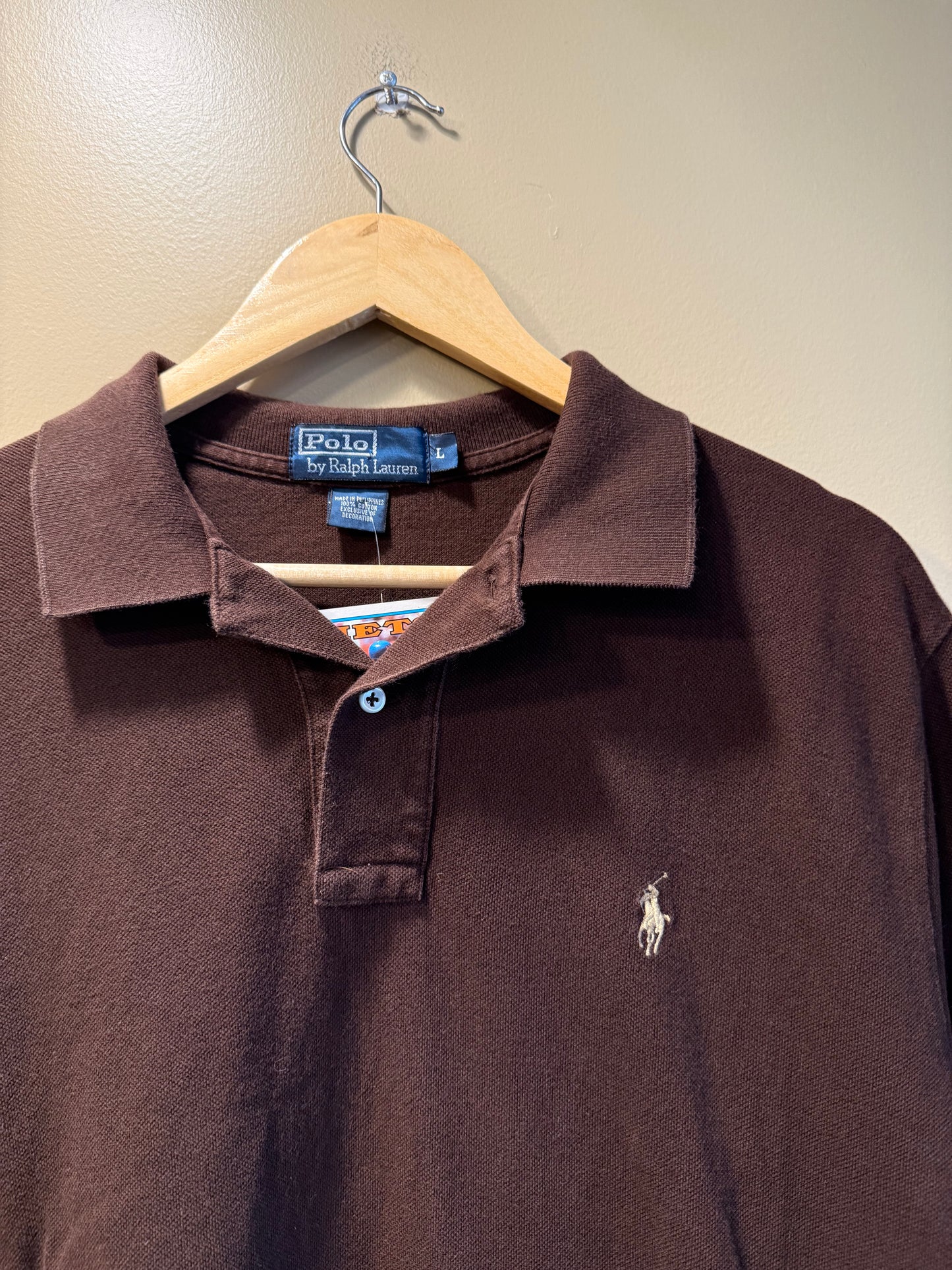 Vintage Polo Ralph Lauren Brown Polo Shirt- L