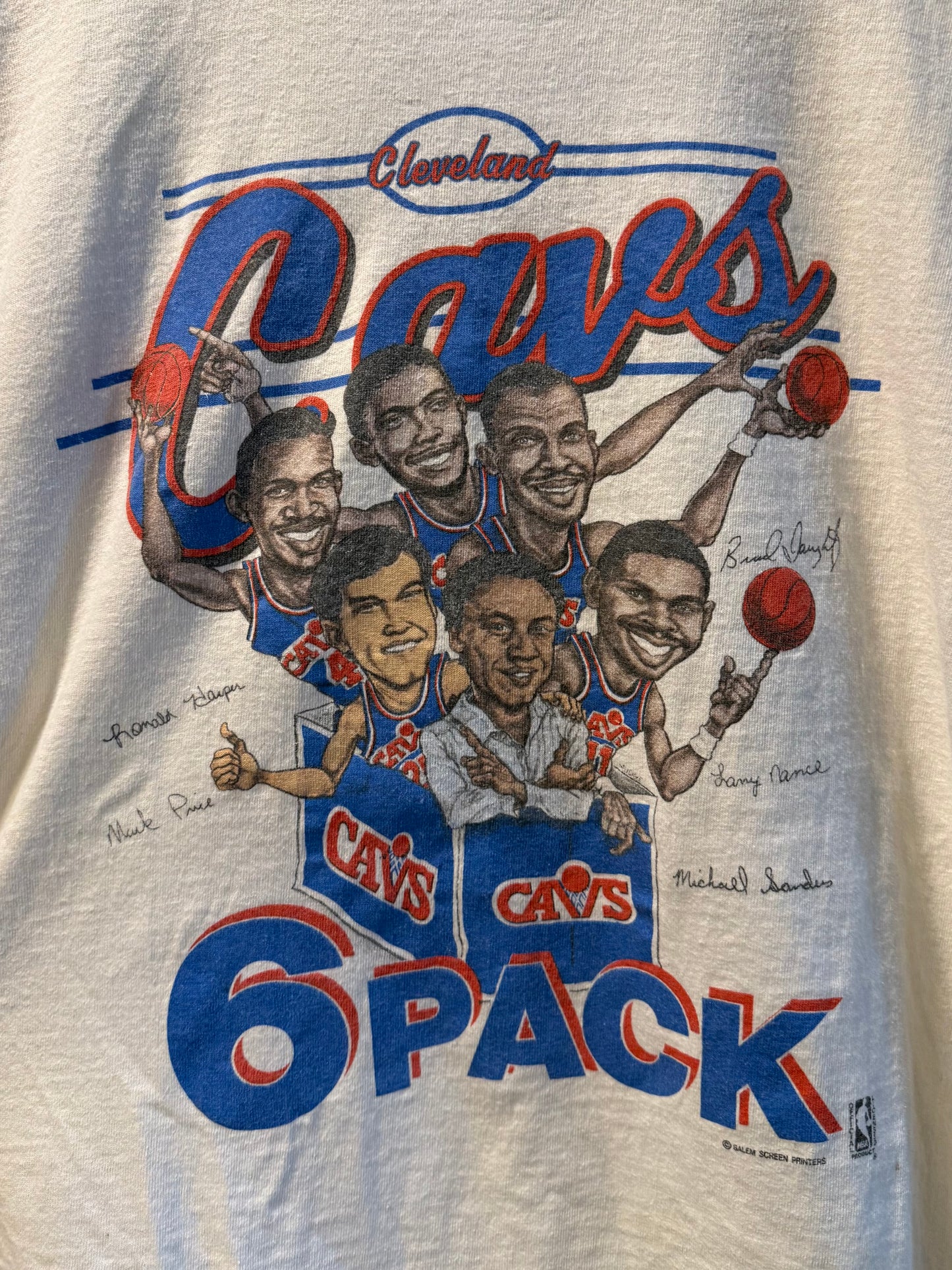 Vintage Salem Cleveland Cavaliers 6 Pack Caricature T-Shirt- L/XL