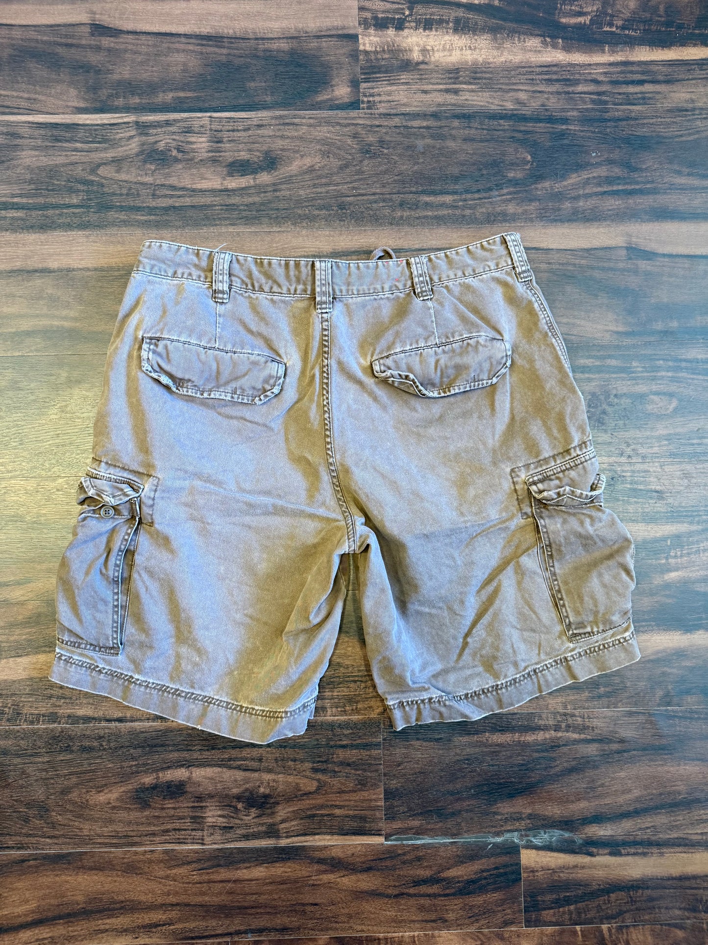 Vintage Cargo Supply Brown Baggy Cargo Shorts- 38