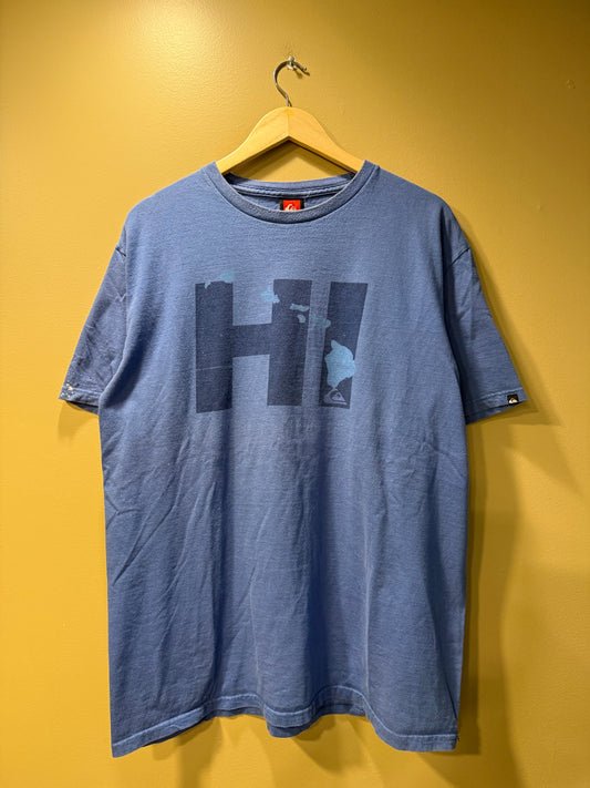 Vintage Quiksilver Blue Hawaii T-Shirt- XL